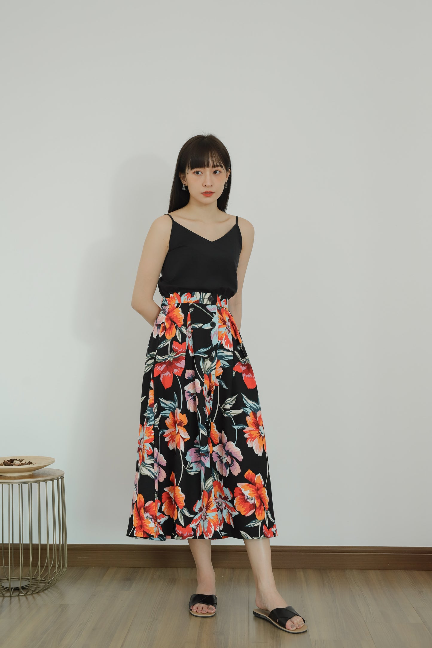 Avya Cami Cropped - Black