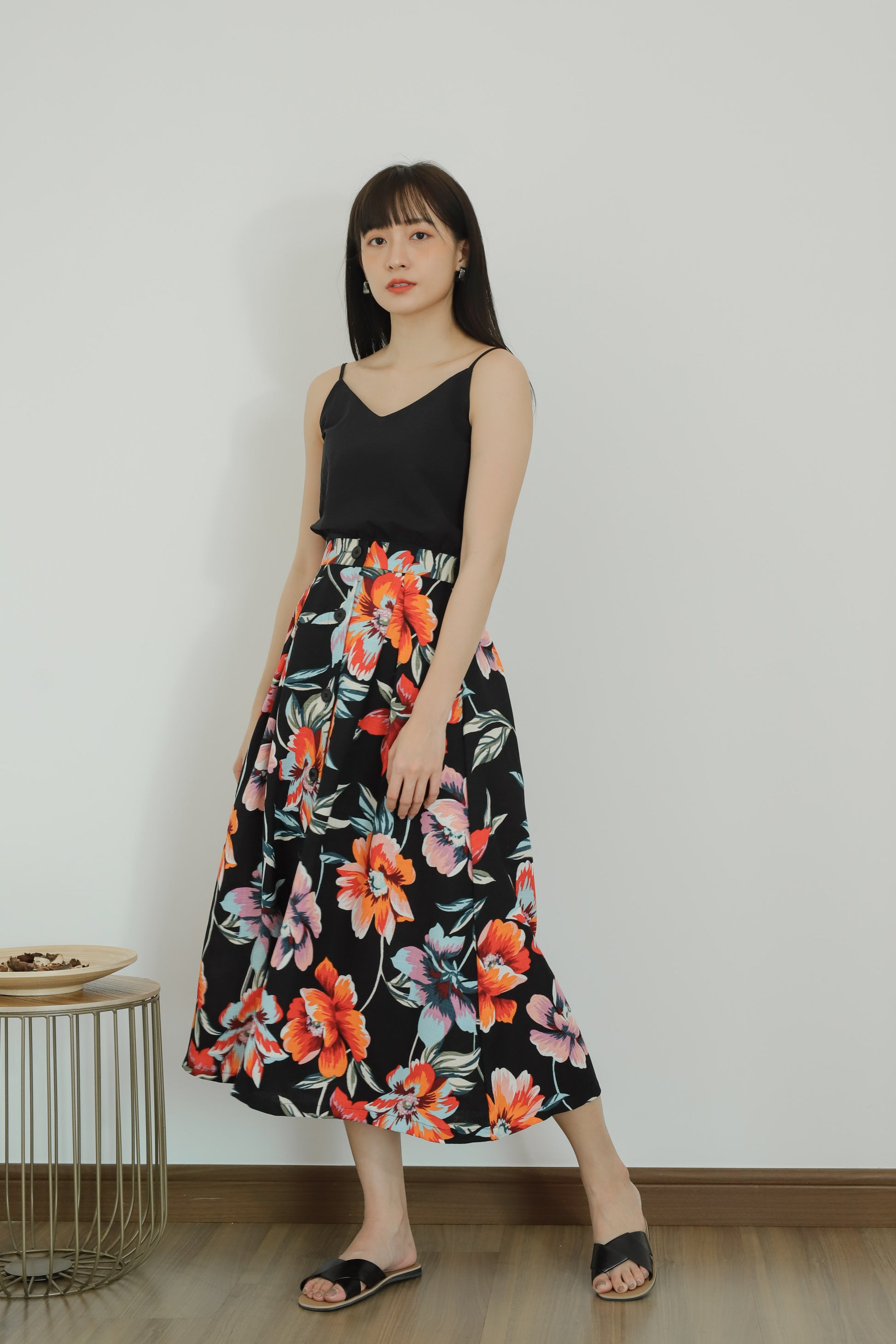 Avya Cami Cropped - Black