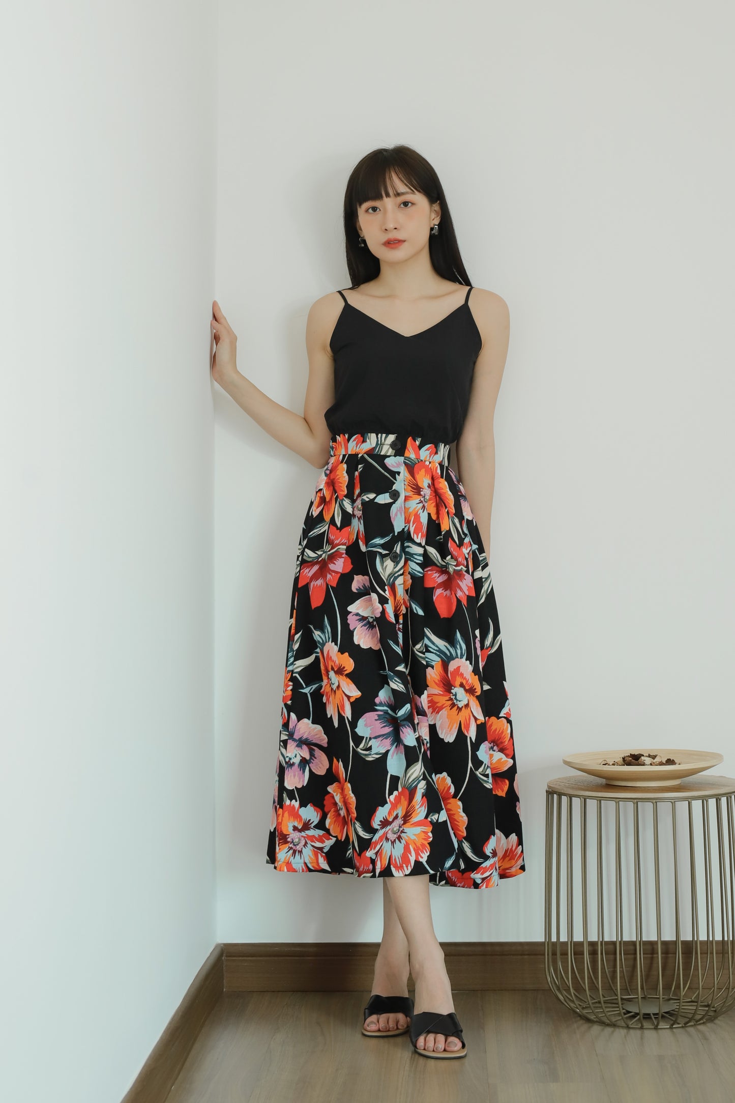 Avya Cami Cropped - Black
