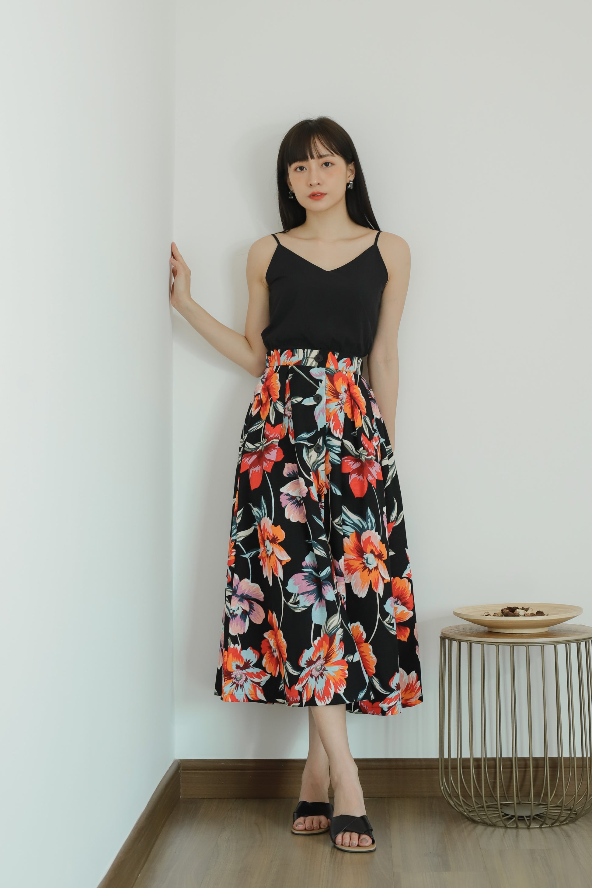 Avya Cami Cropped - Black