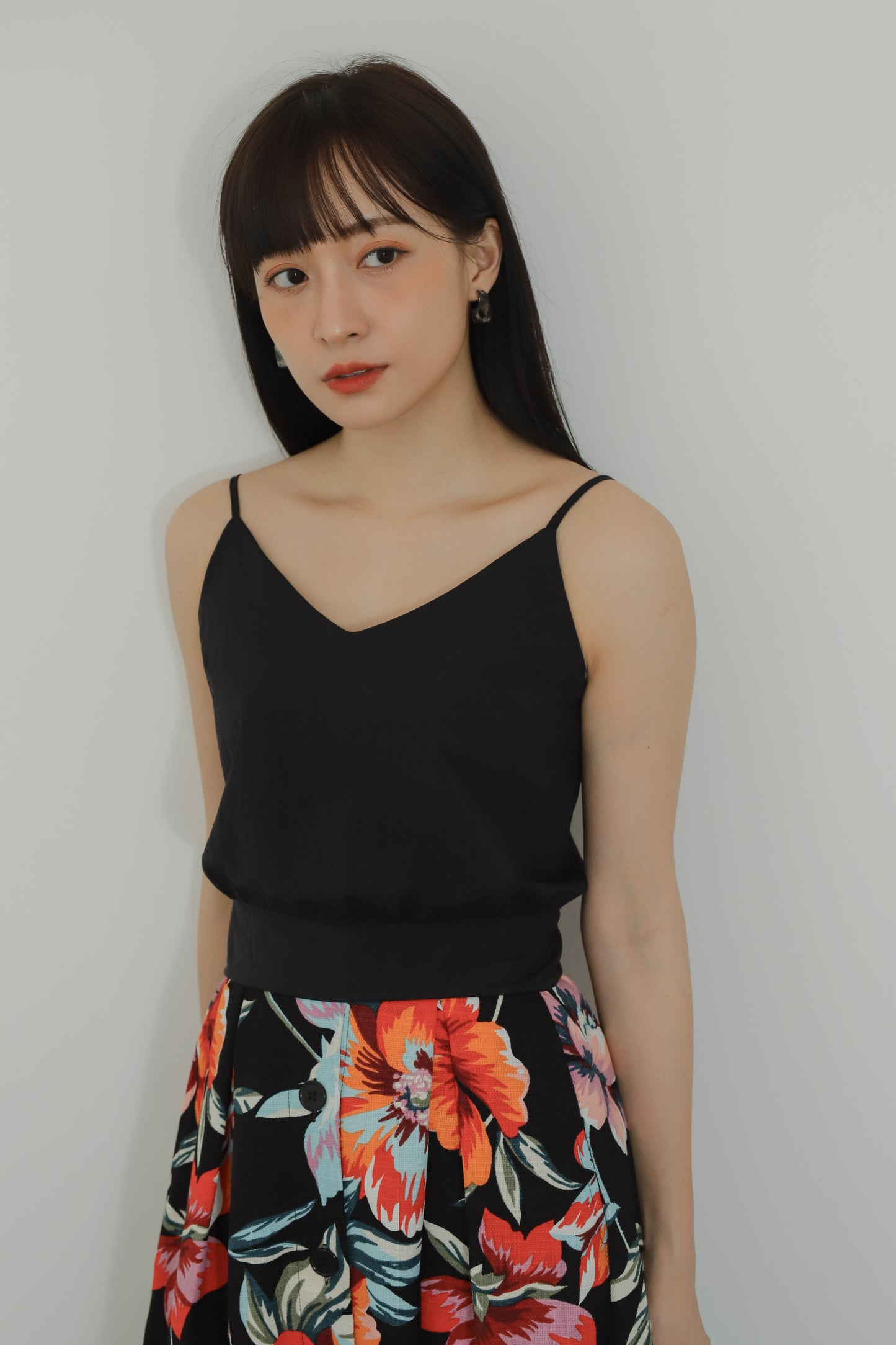 Avya Cami Cropped - Black