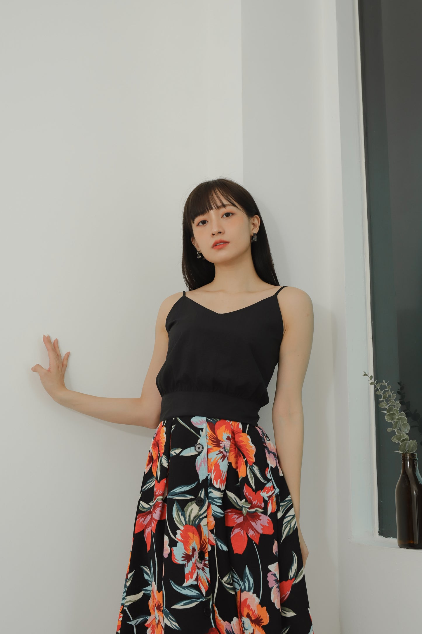 Avya Cami Cropped - Black
