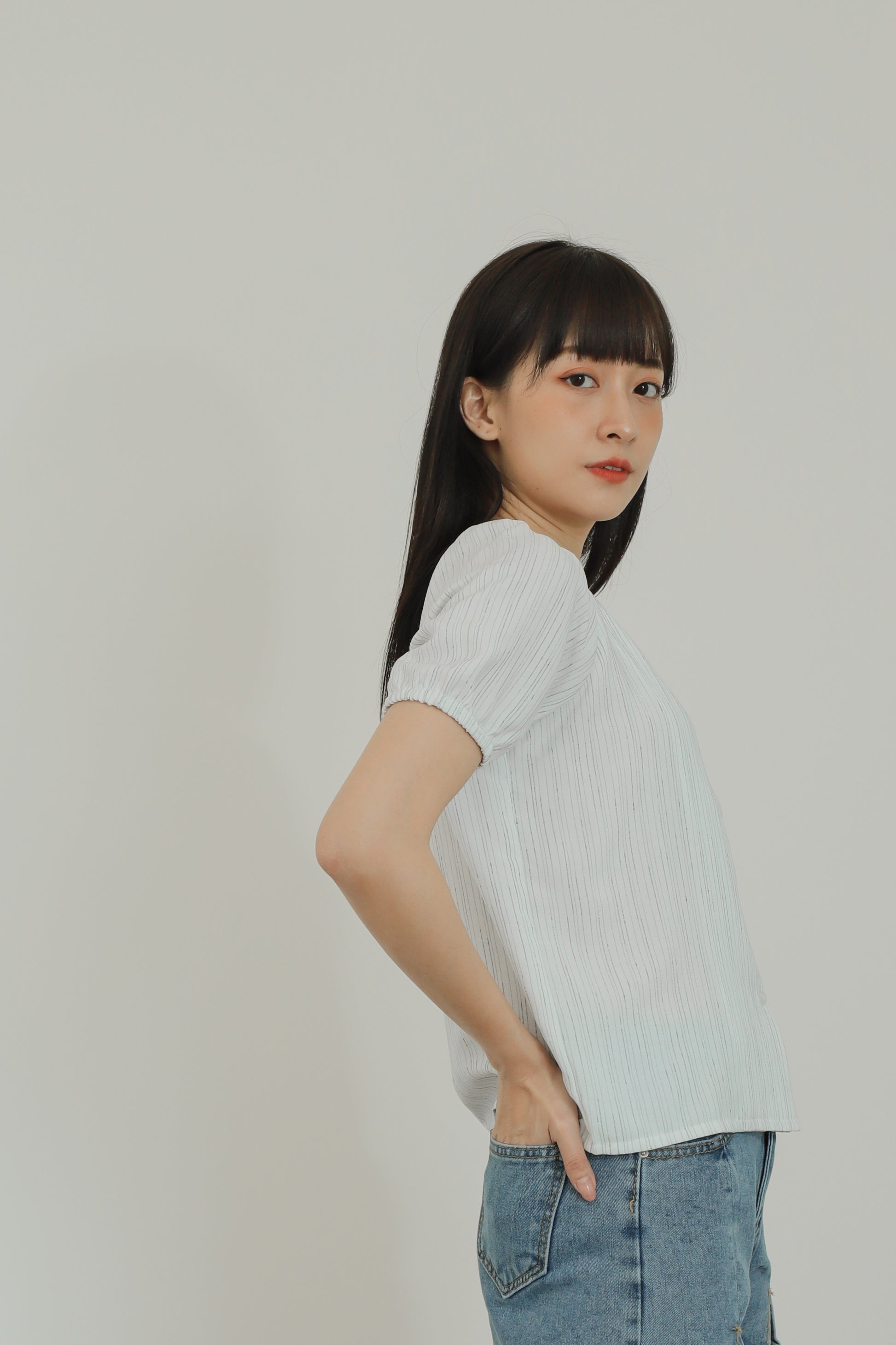 Alivia Raglan Puff Sleeve Top