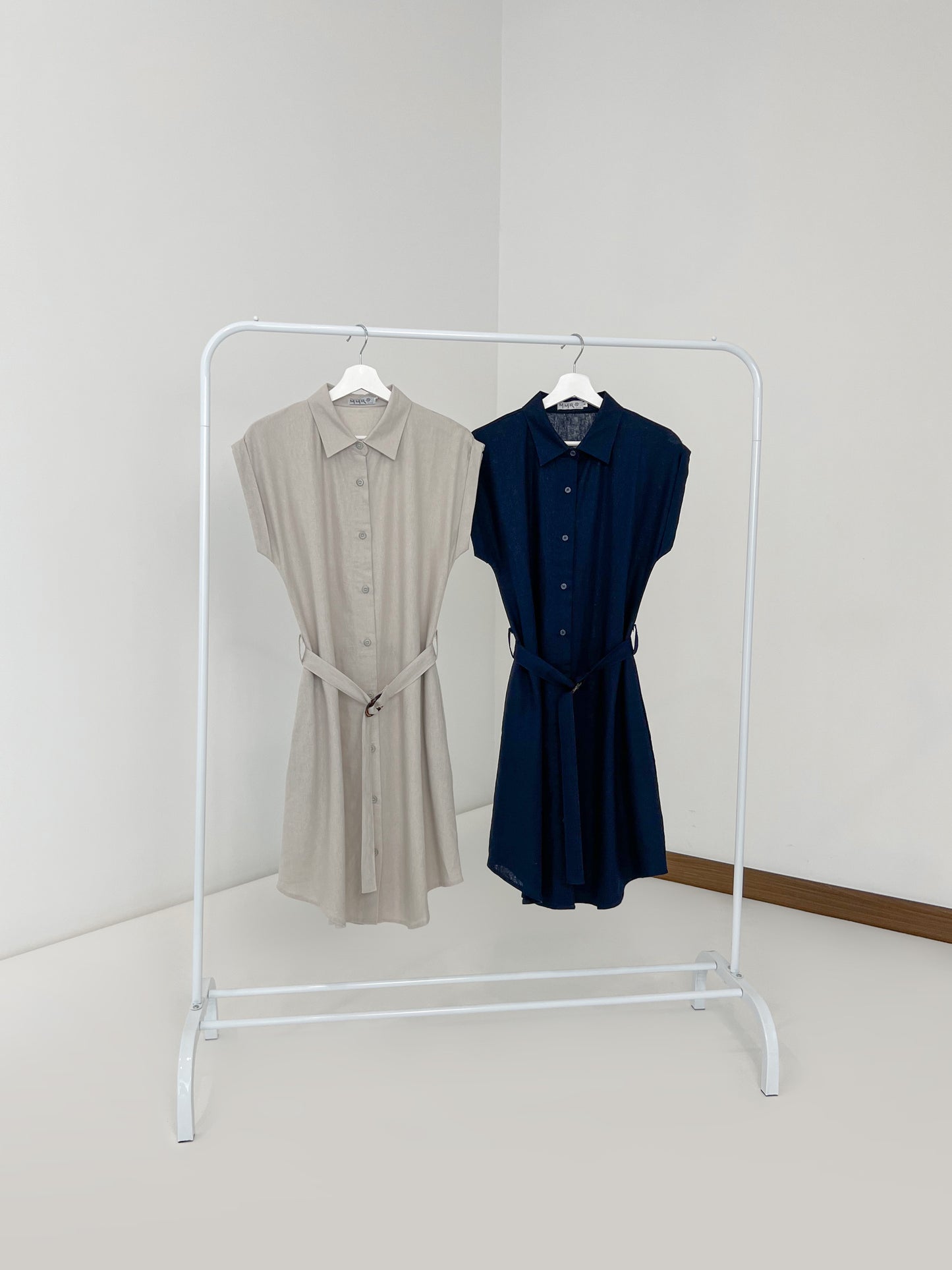 Tyla Shirt Dress - Lt Grey
