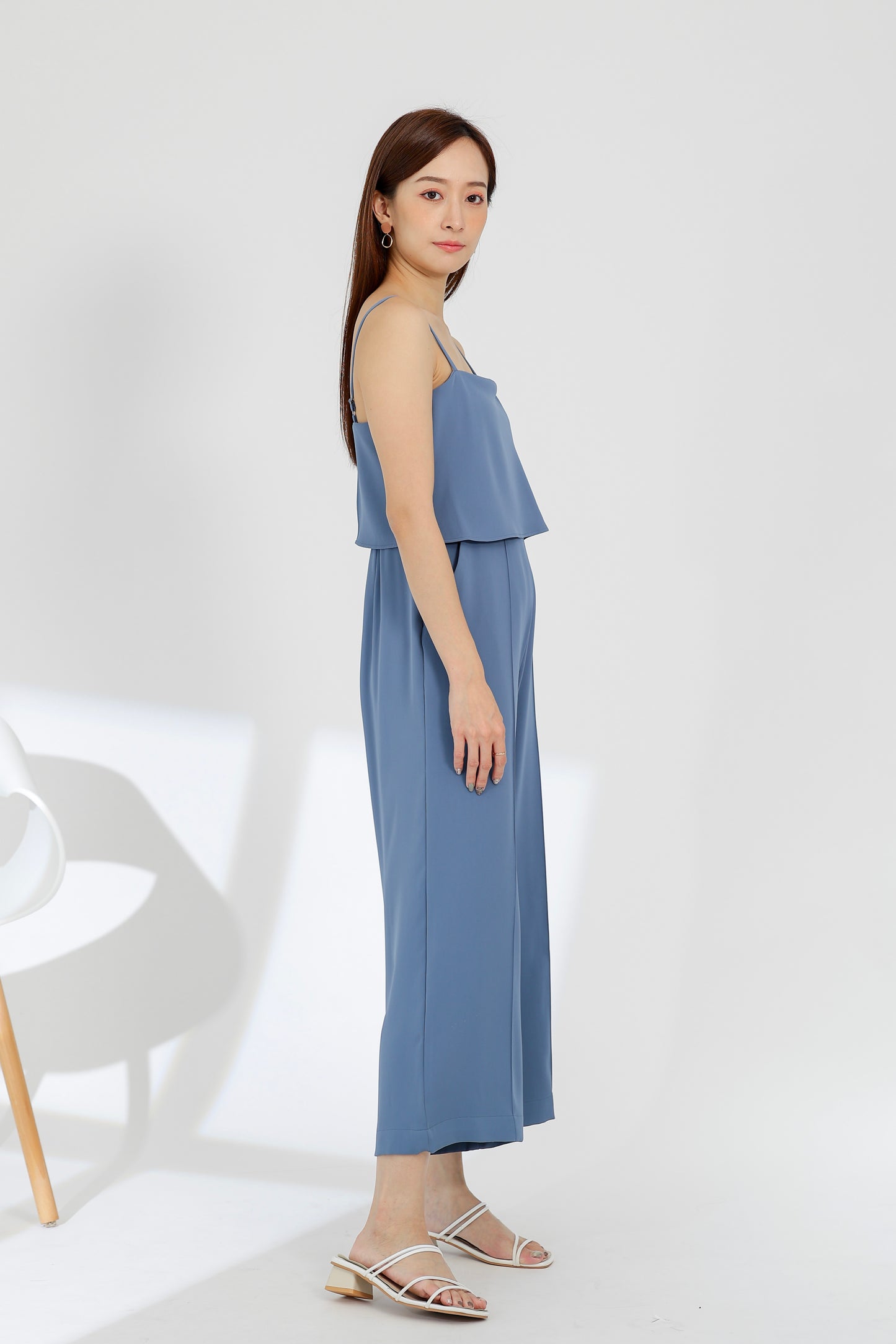Willow Wide Leg Jumpsuit - Blue