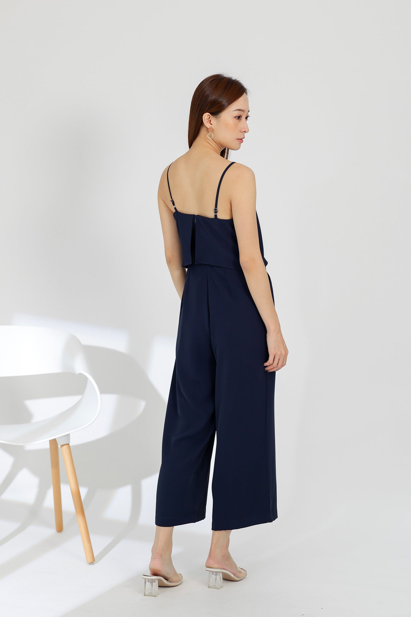 Willow Wide Leg Jumpsuit - Navy