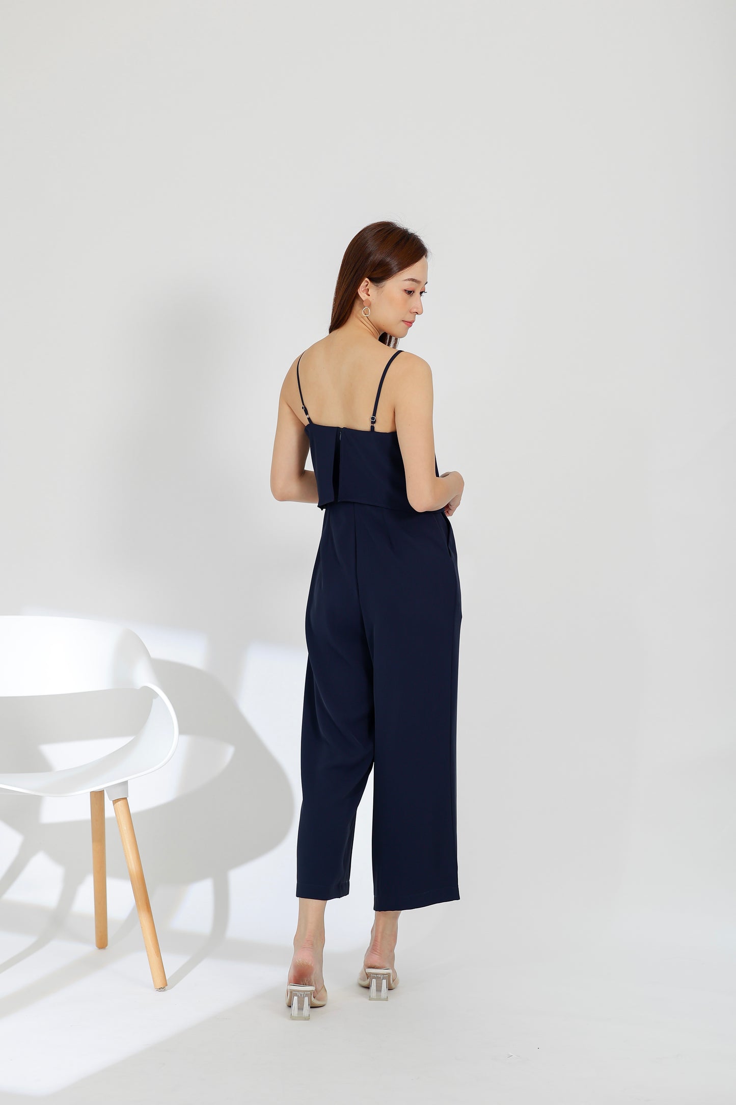 Willow Wide Leg Jumpsuit - Navy