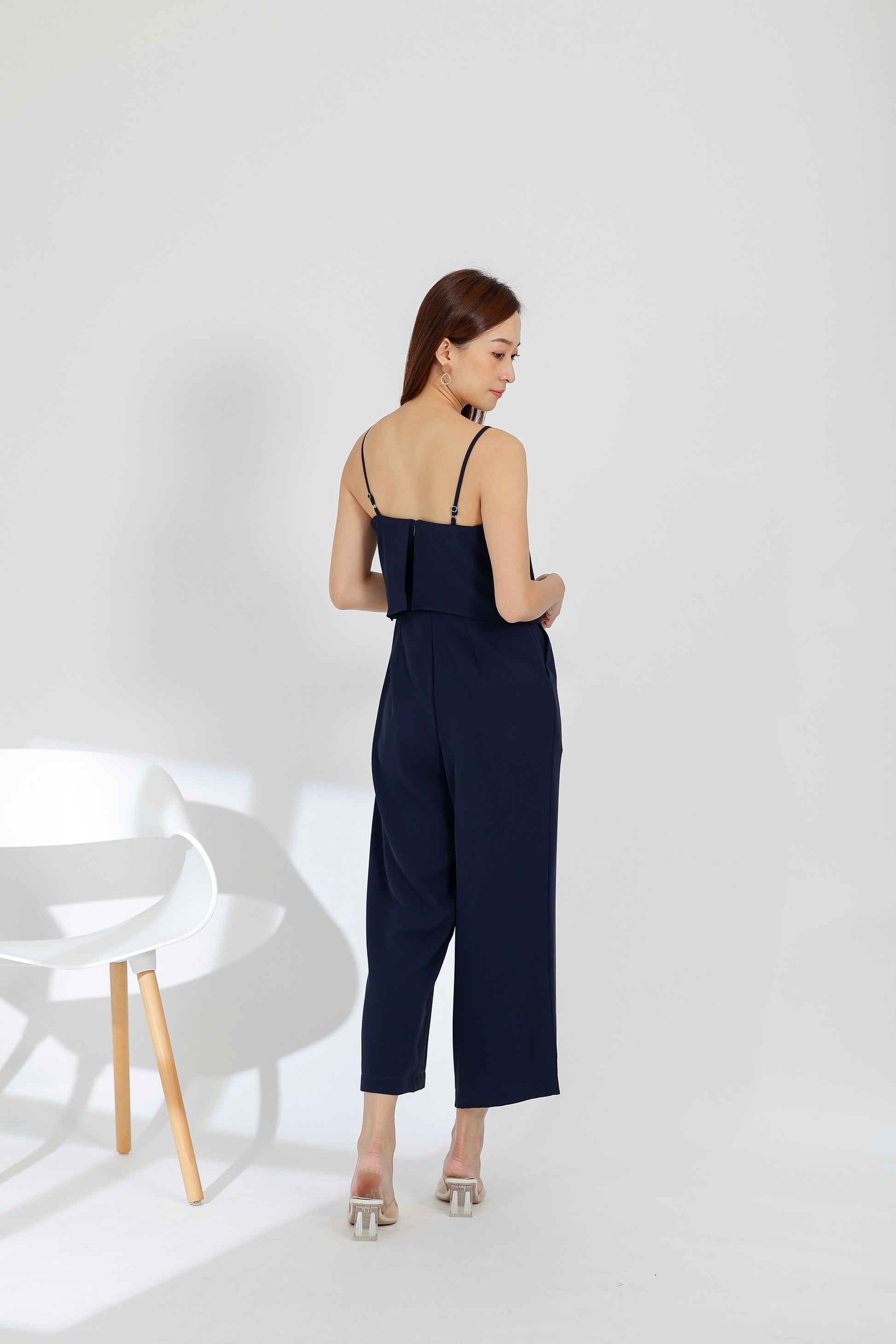 Willow Wide Leg Jumpsuit - Navy