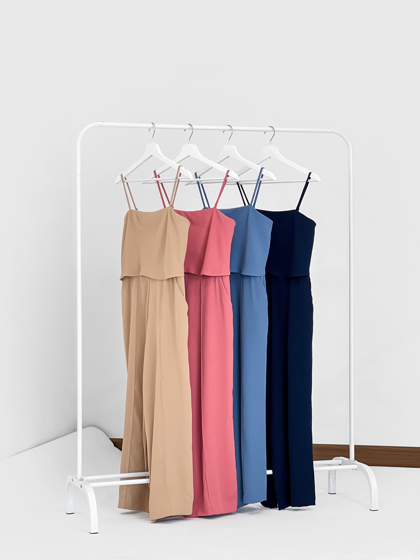 Willow Wide Leg Jumpsuit - Beige
