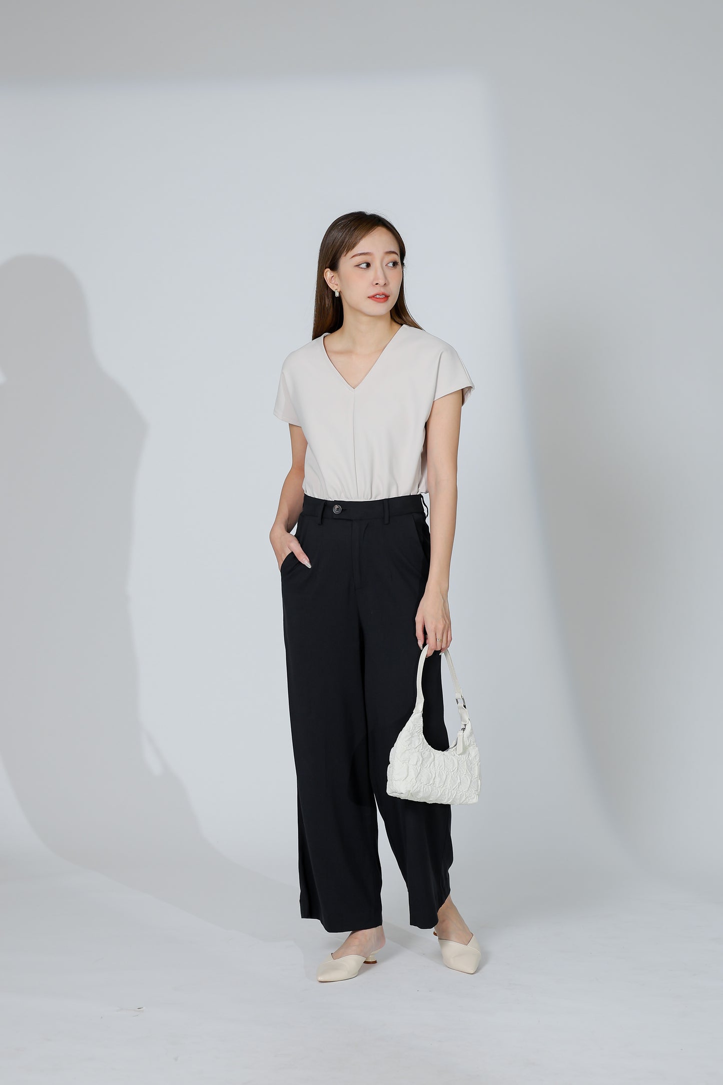 Audra Extended Waistband Pant - Black