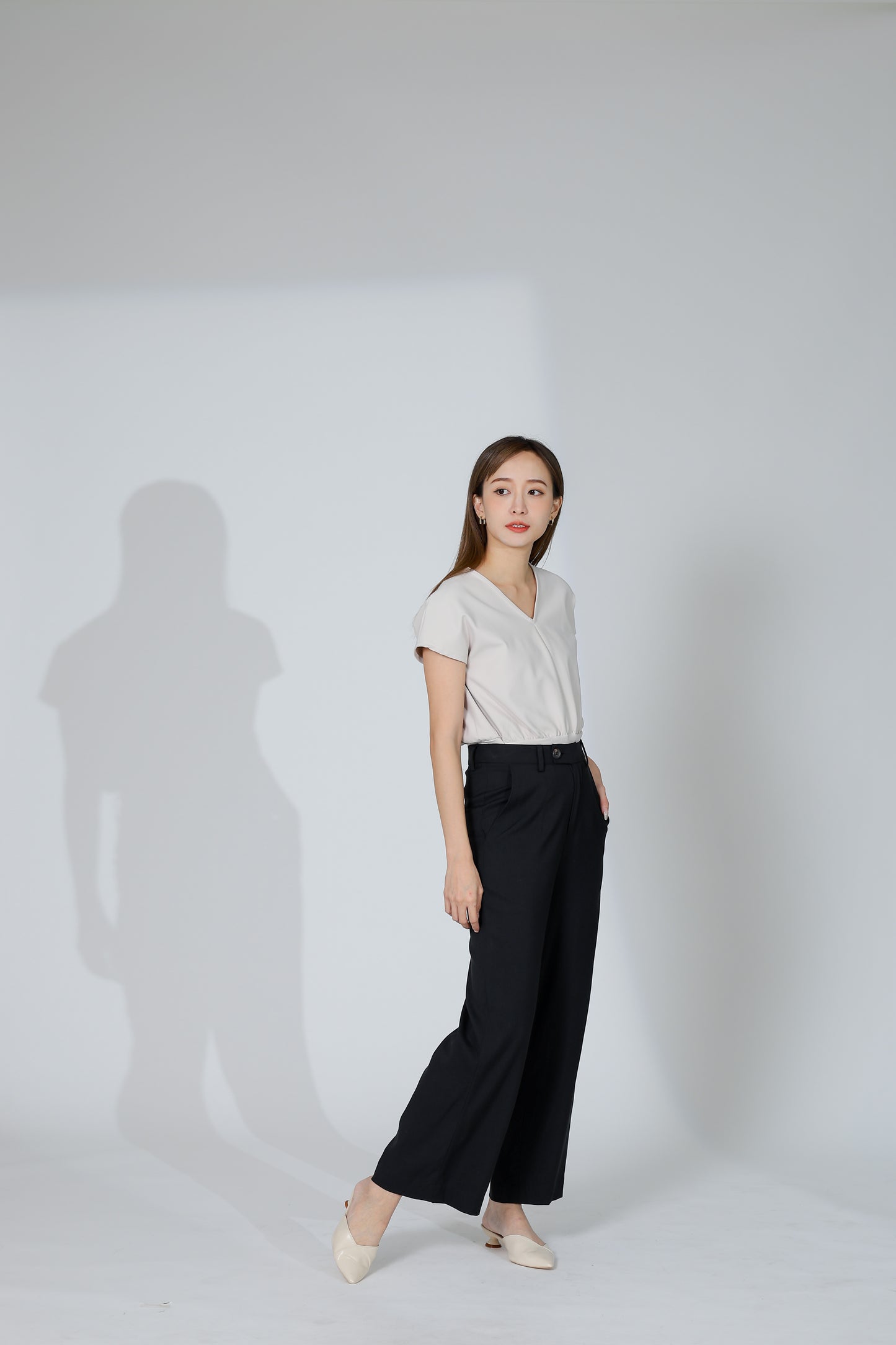 Audra Extended Waistband Pant - Black