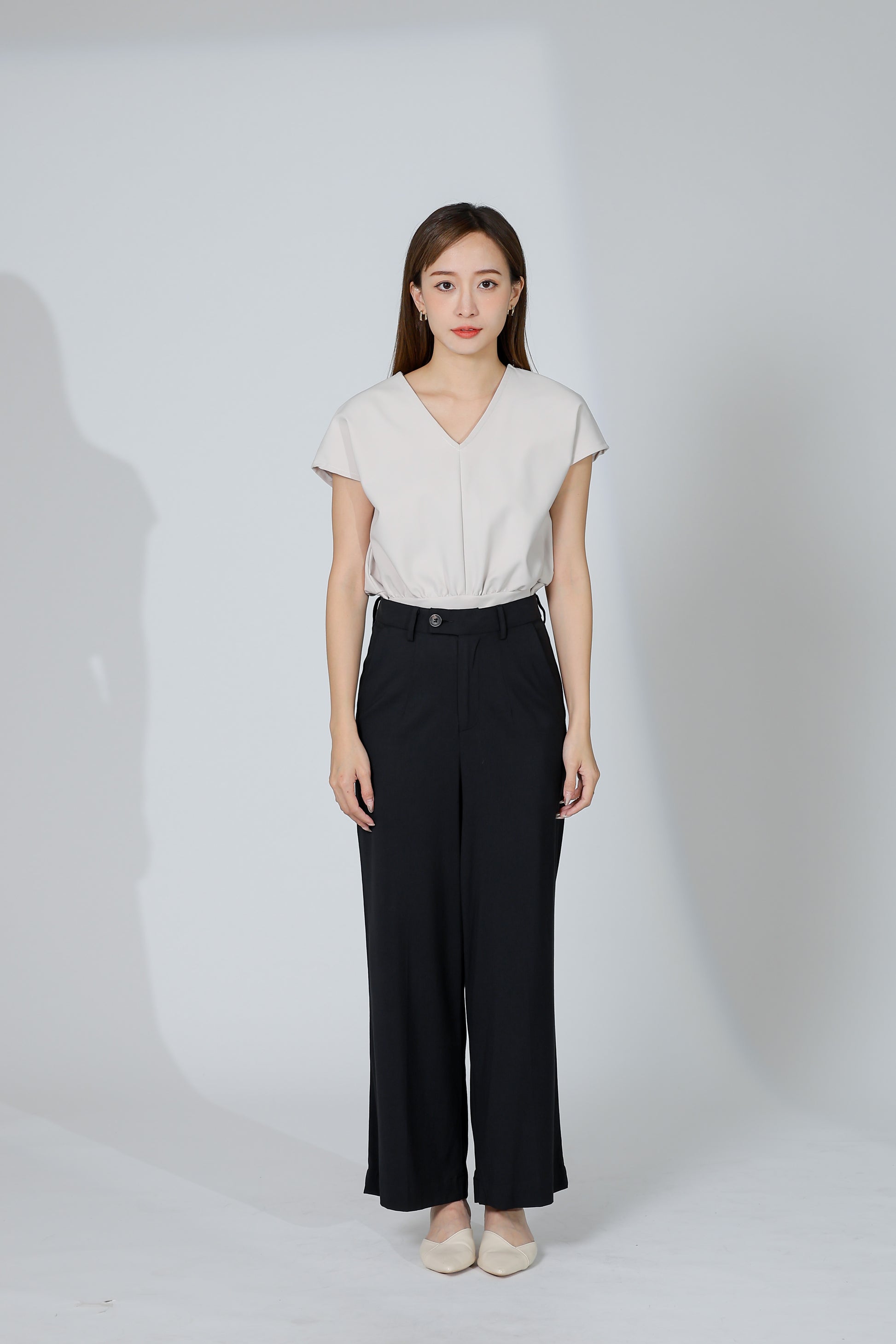Audra Extended Waistband Pant - Black