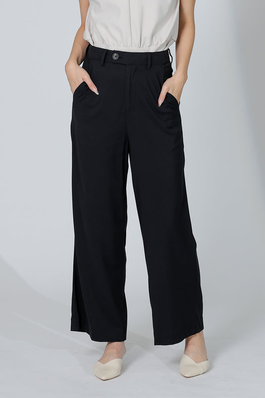 Audra Extended Waistband Pant - Black