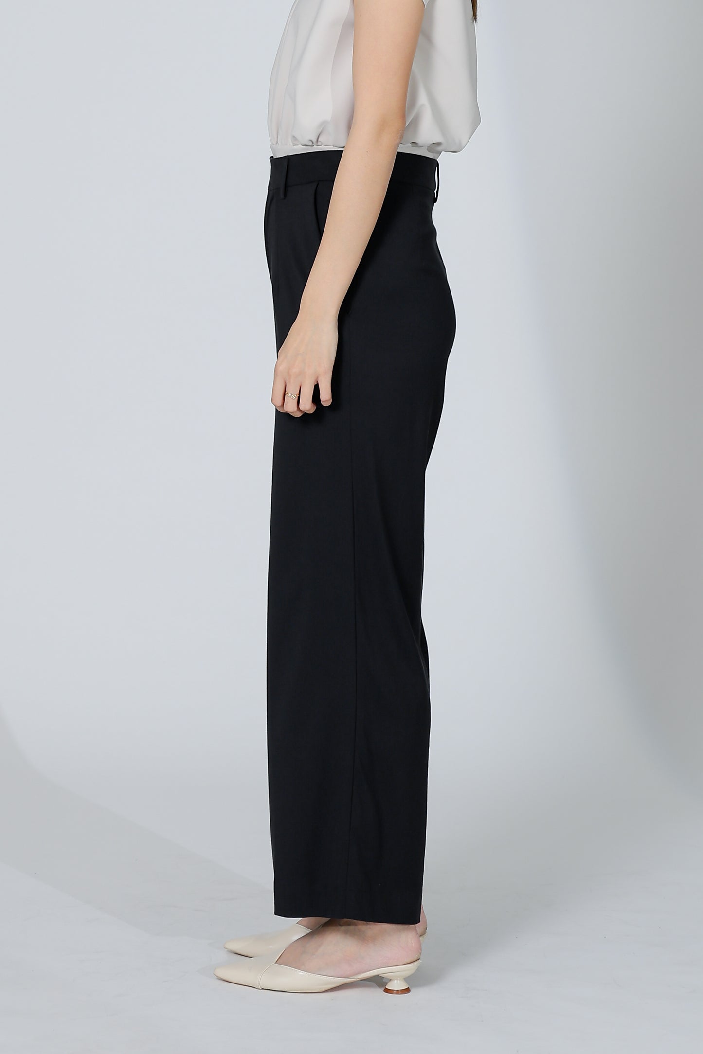 Audra Extended Waistband Pant - Black