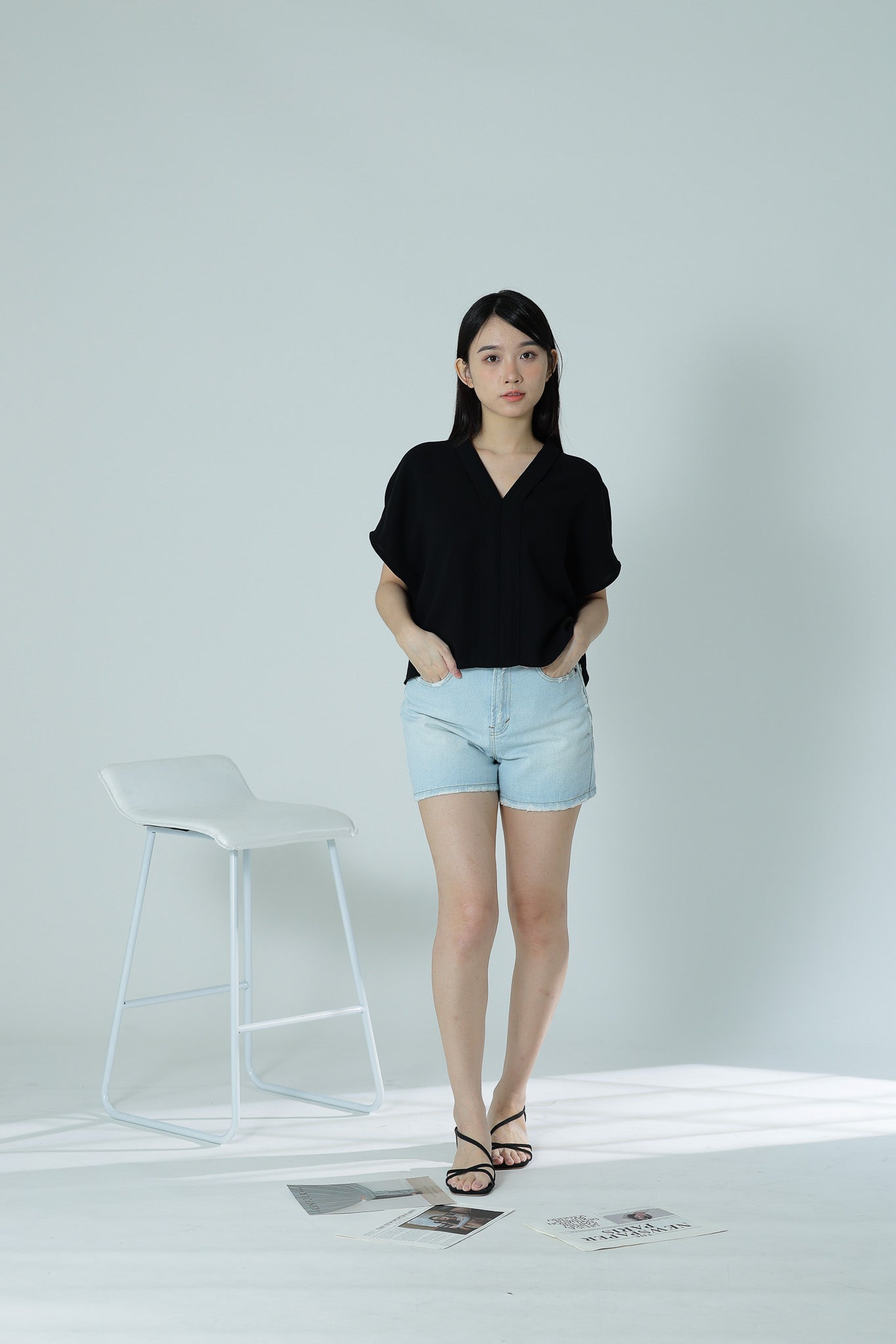 Beth Relaxed Top - Black