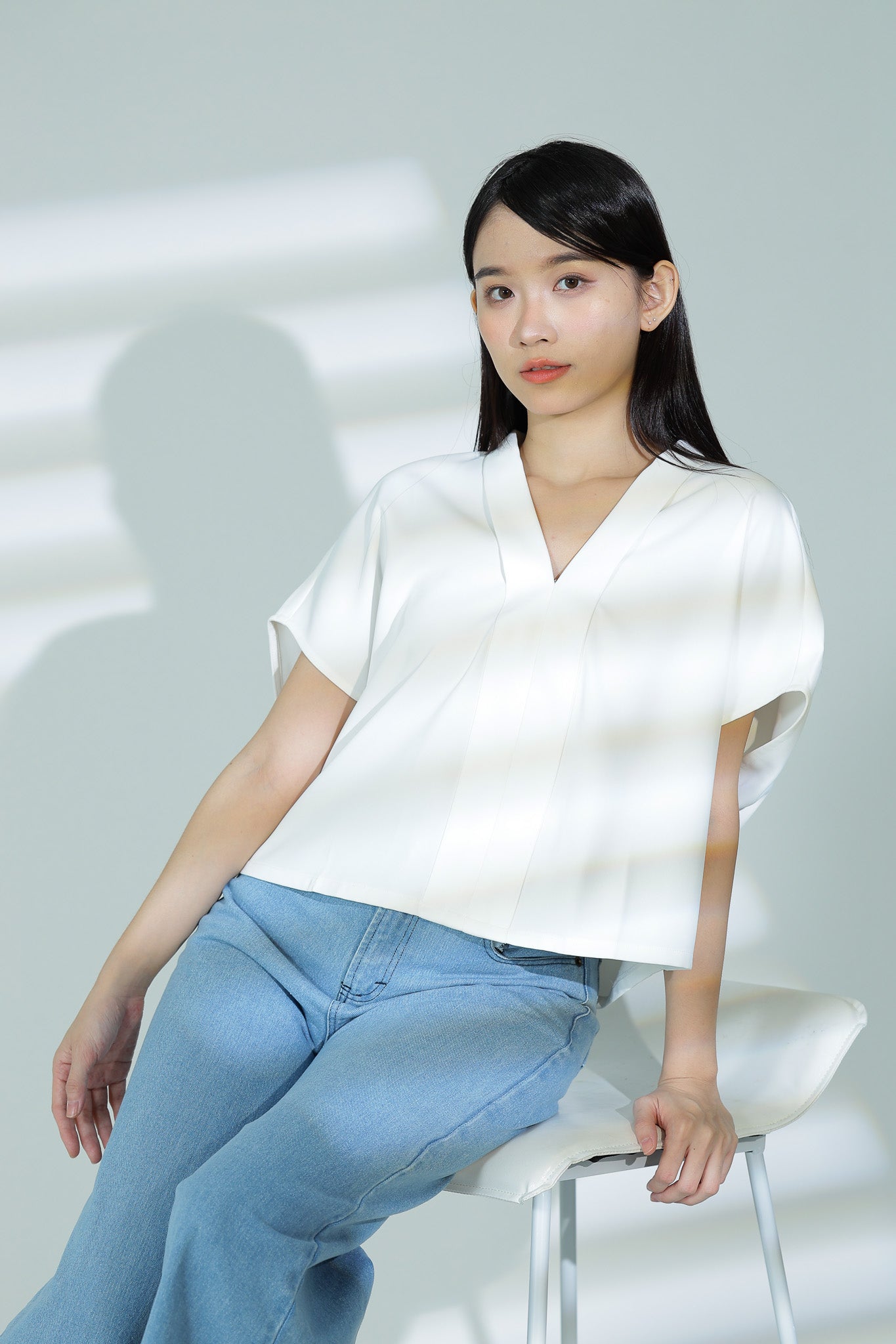 Beth Relaxed Top - Ivory