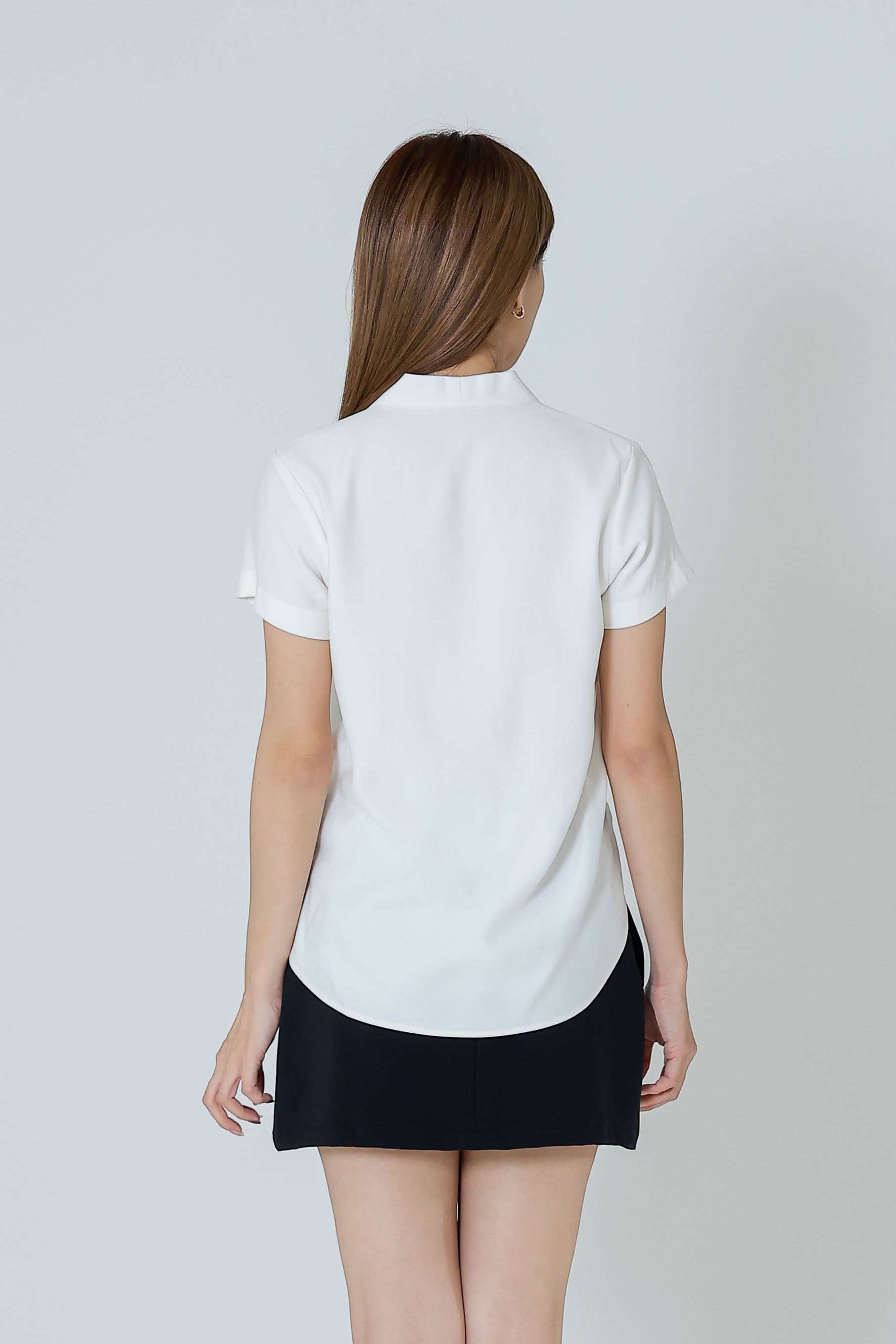 Bethany V Neck Blouse - Ivory