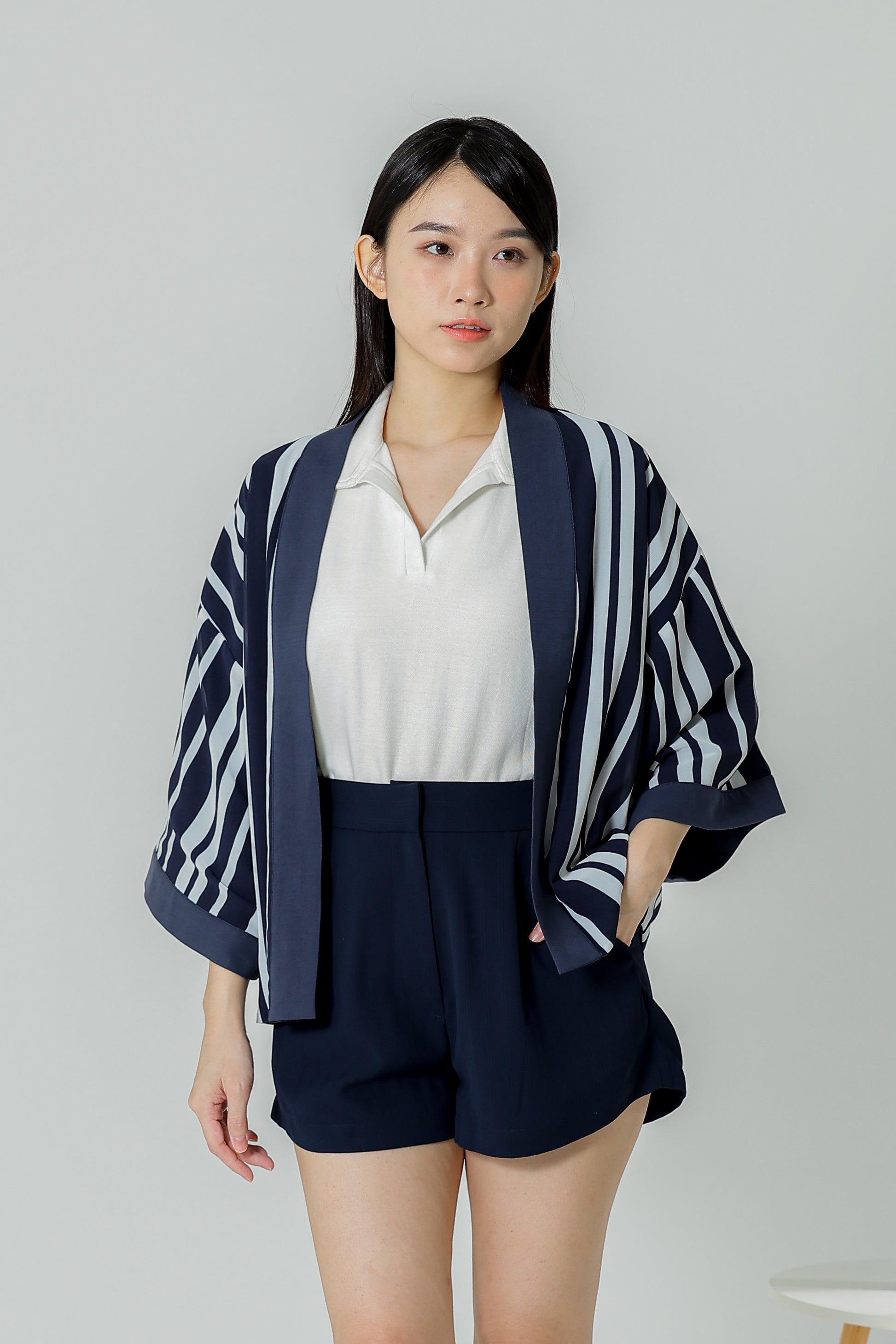 Betti Reversible Jacket - Stripes