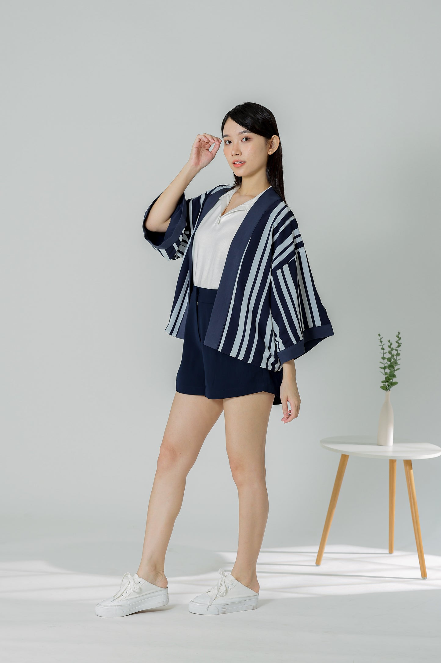 Betti Reversible Jacket - Stripes