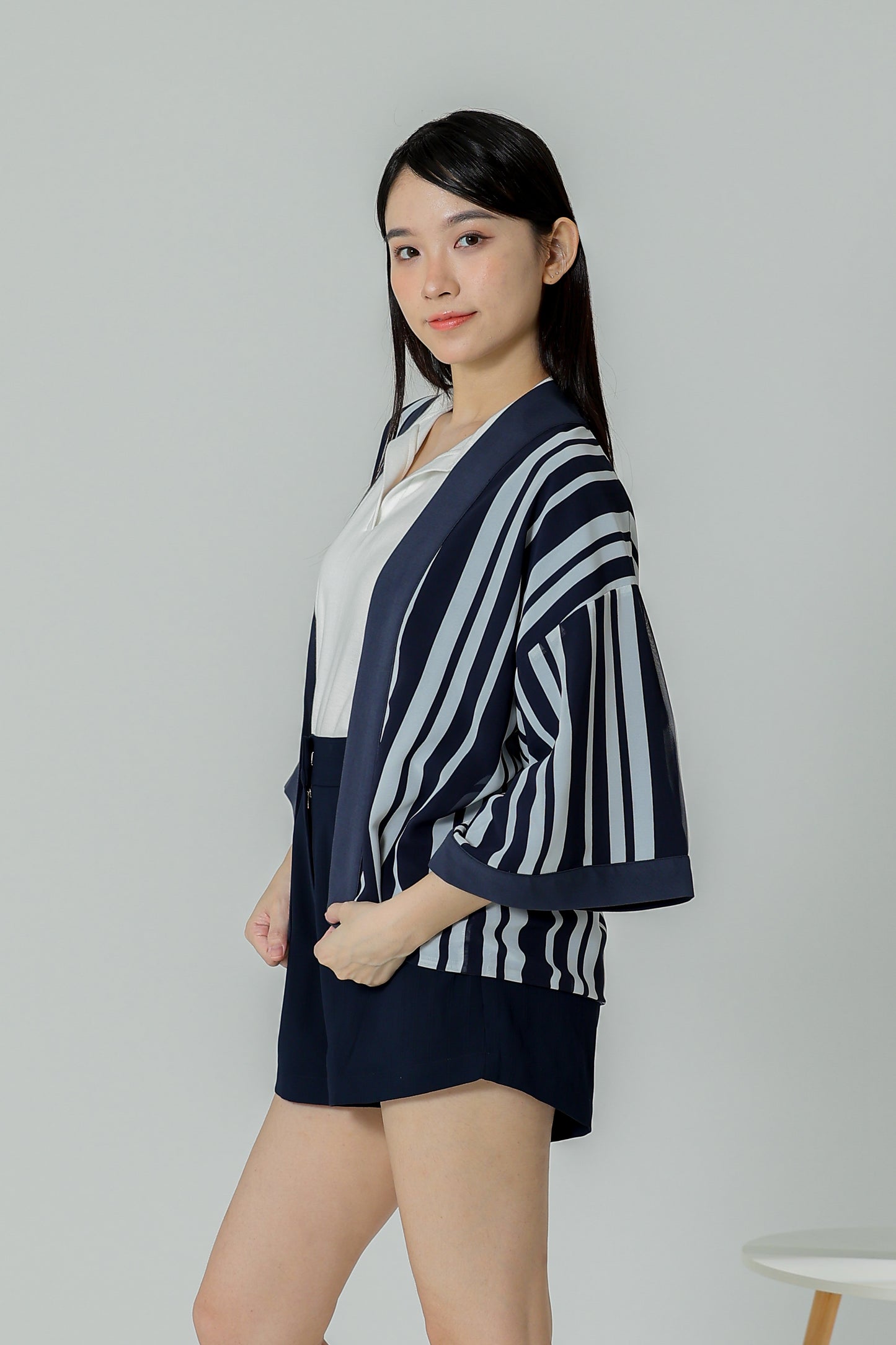 Betti Reversible Jacket - Stripes