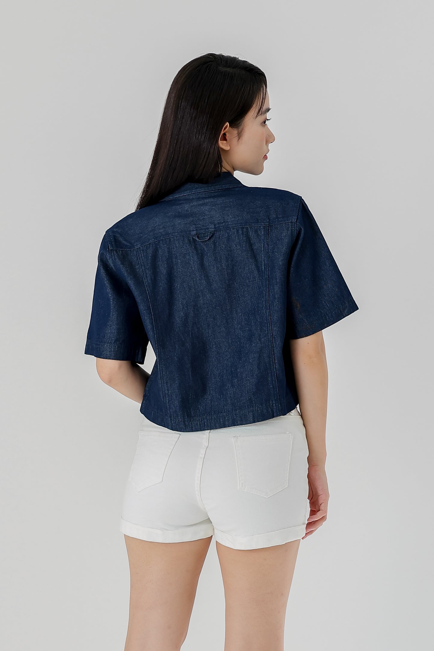 Callen Zipper Top - Dk Blue