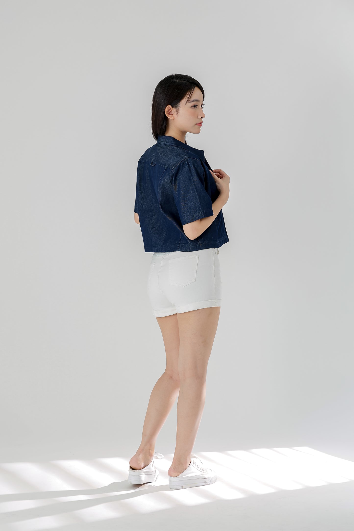 Callen Zipper Top - Dk Blue
