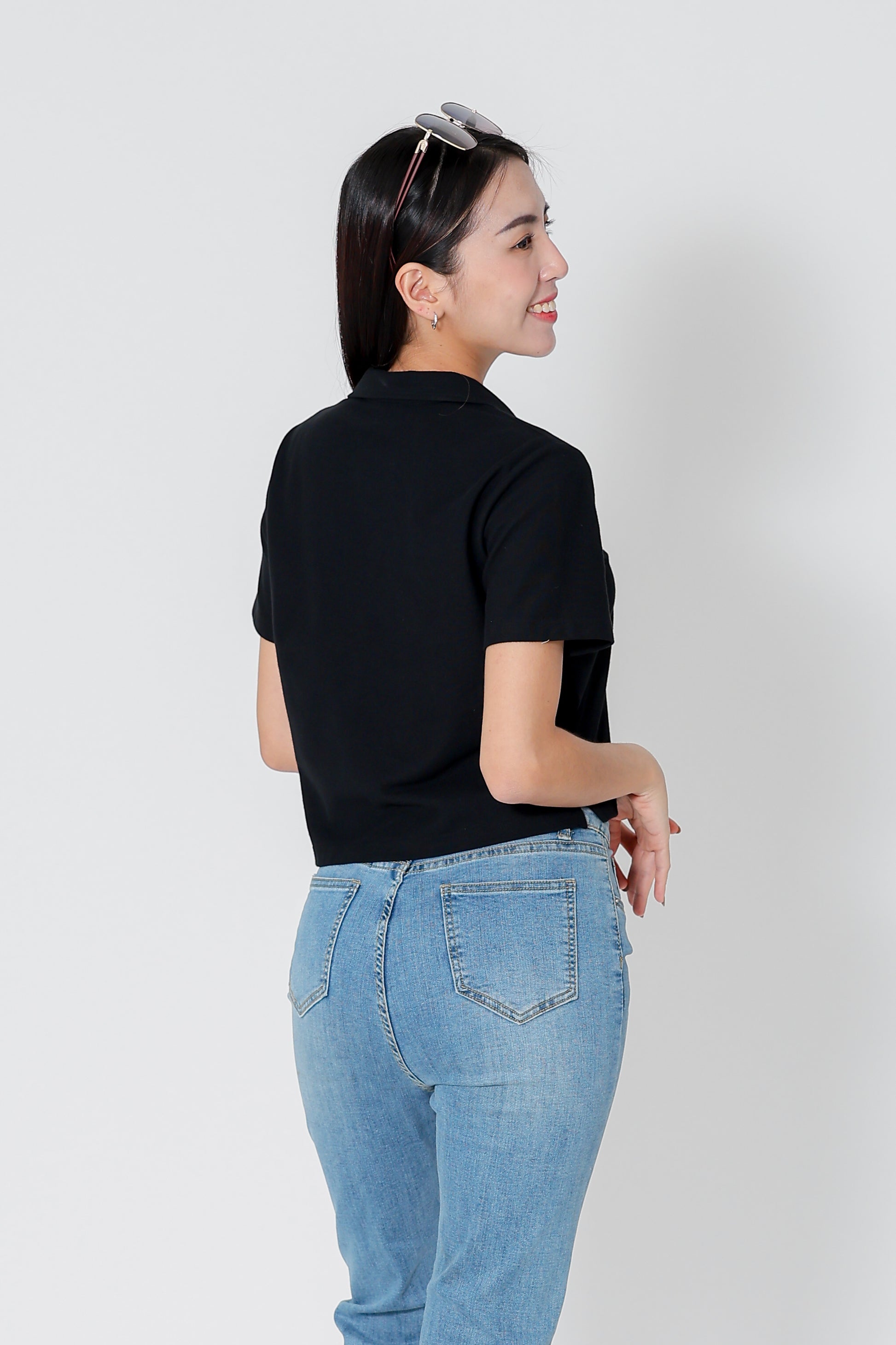 Camber Johnny Collar Polo - Black