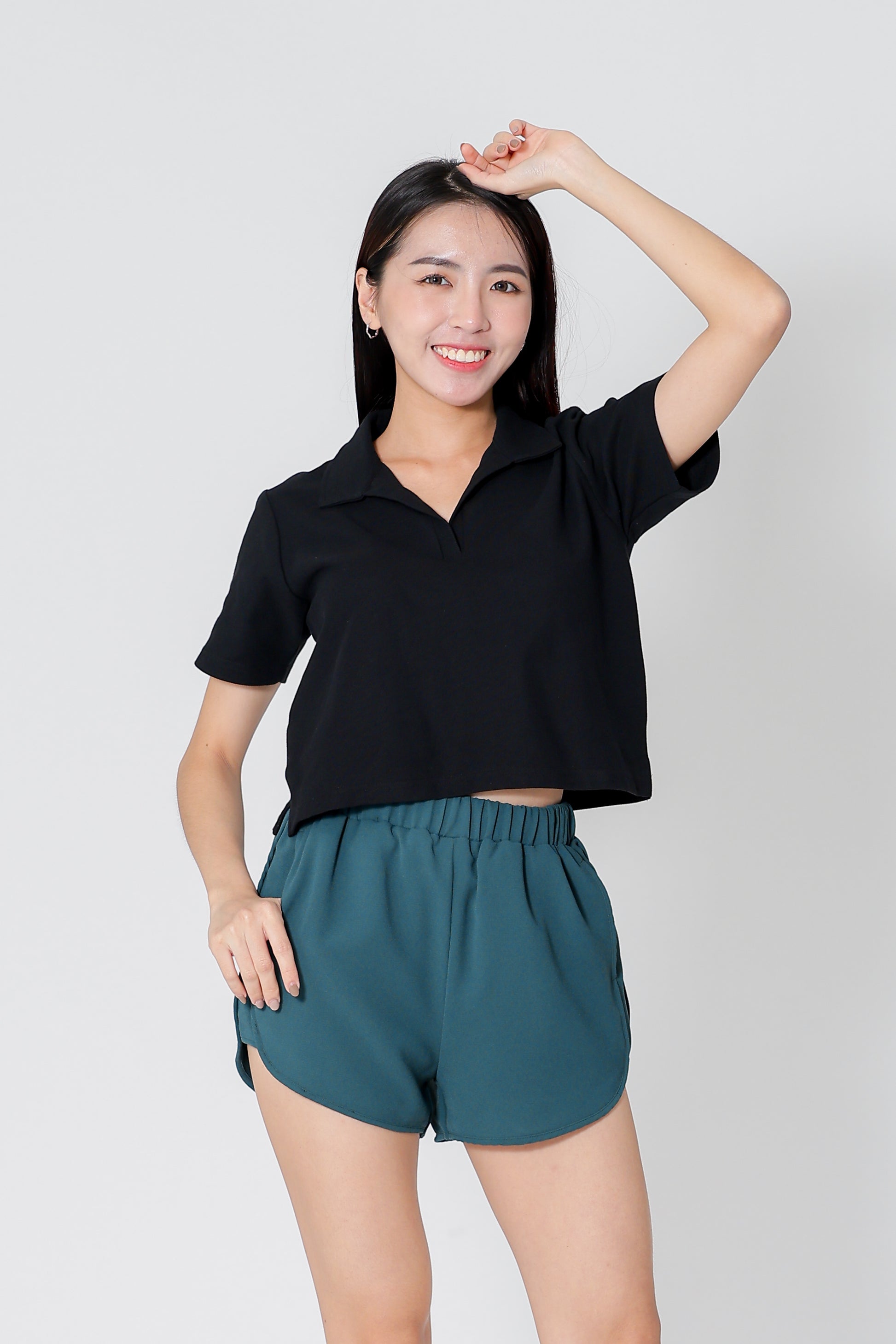Camber Johnny Collar Polo - Black