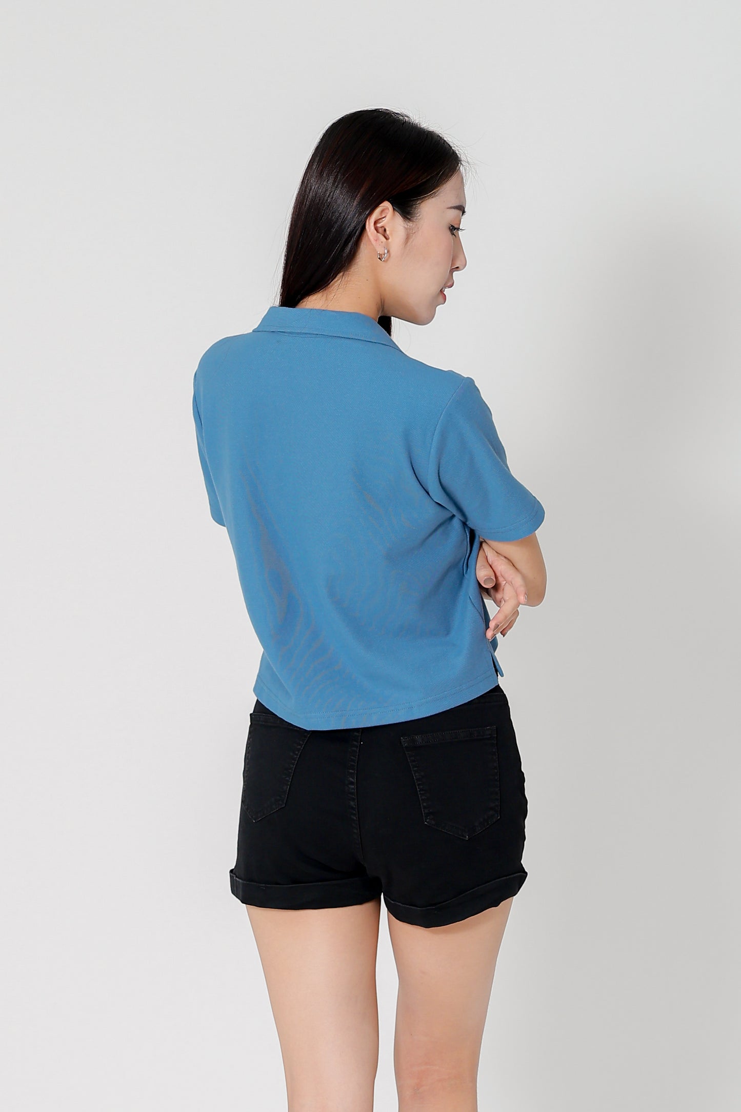 Camber Johnny Collar Polo - Steel Blue