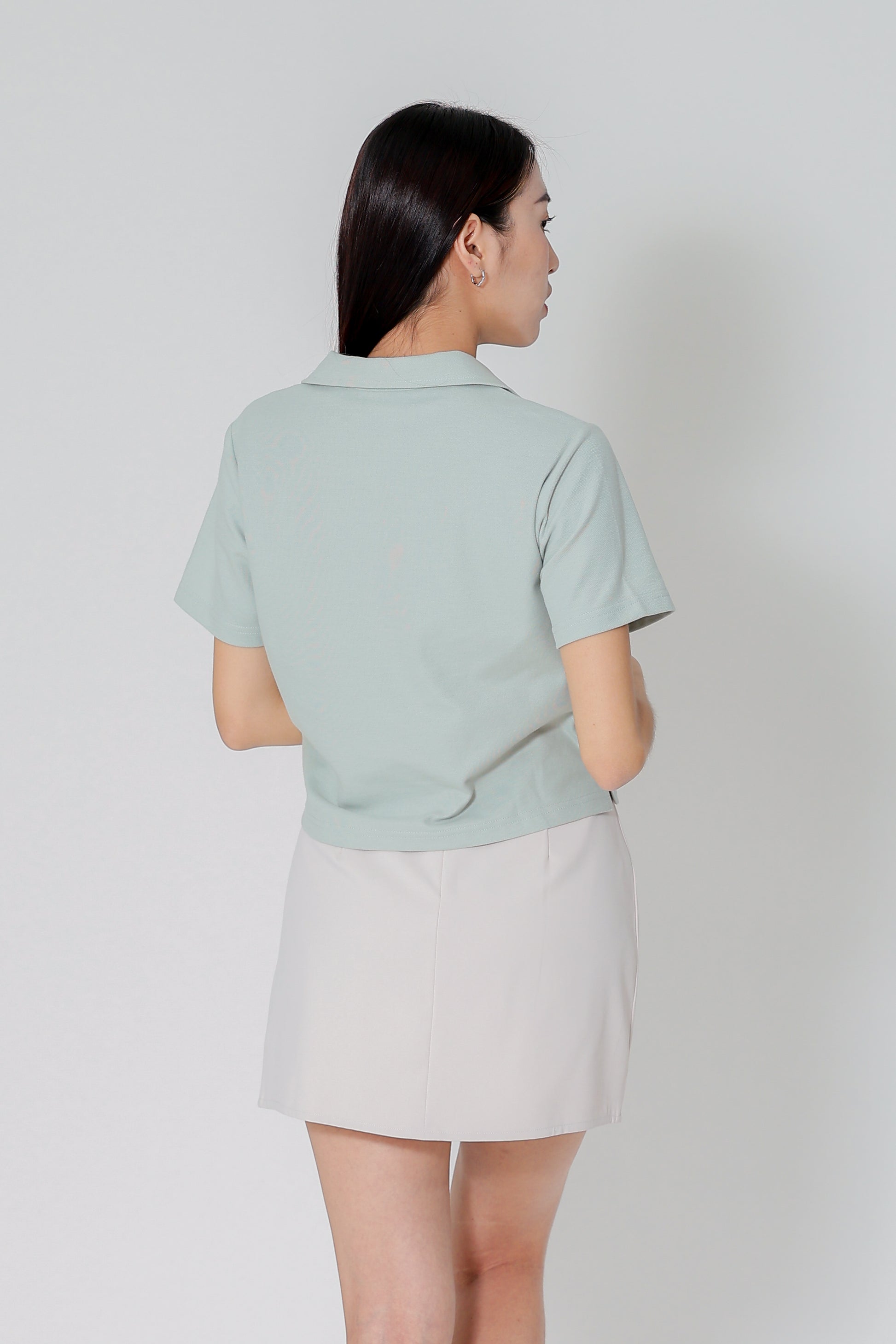 Camber Johnny Collar Polo - Seafoam Green