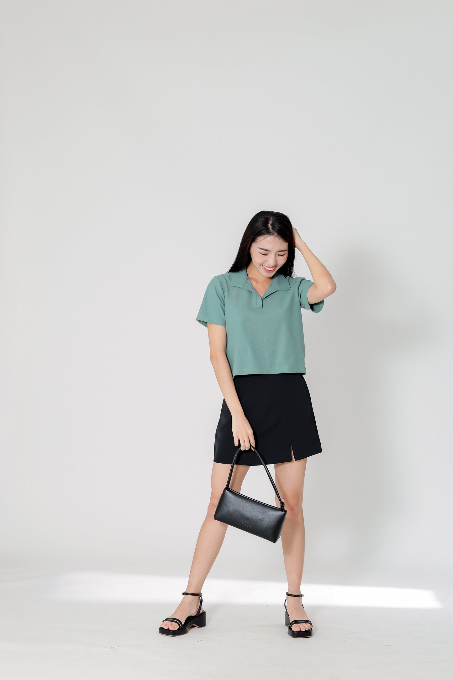 Camber Johnny Collar Polo - Mineral Green