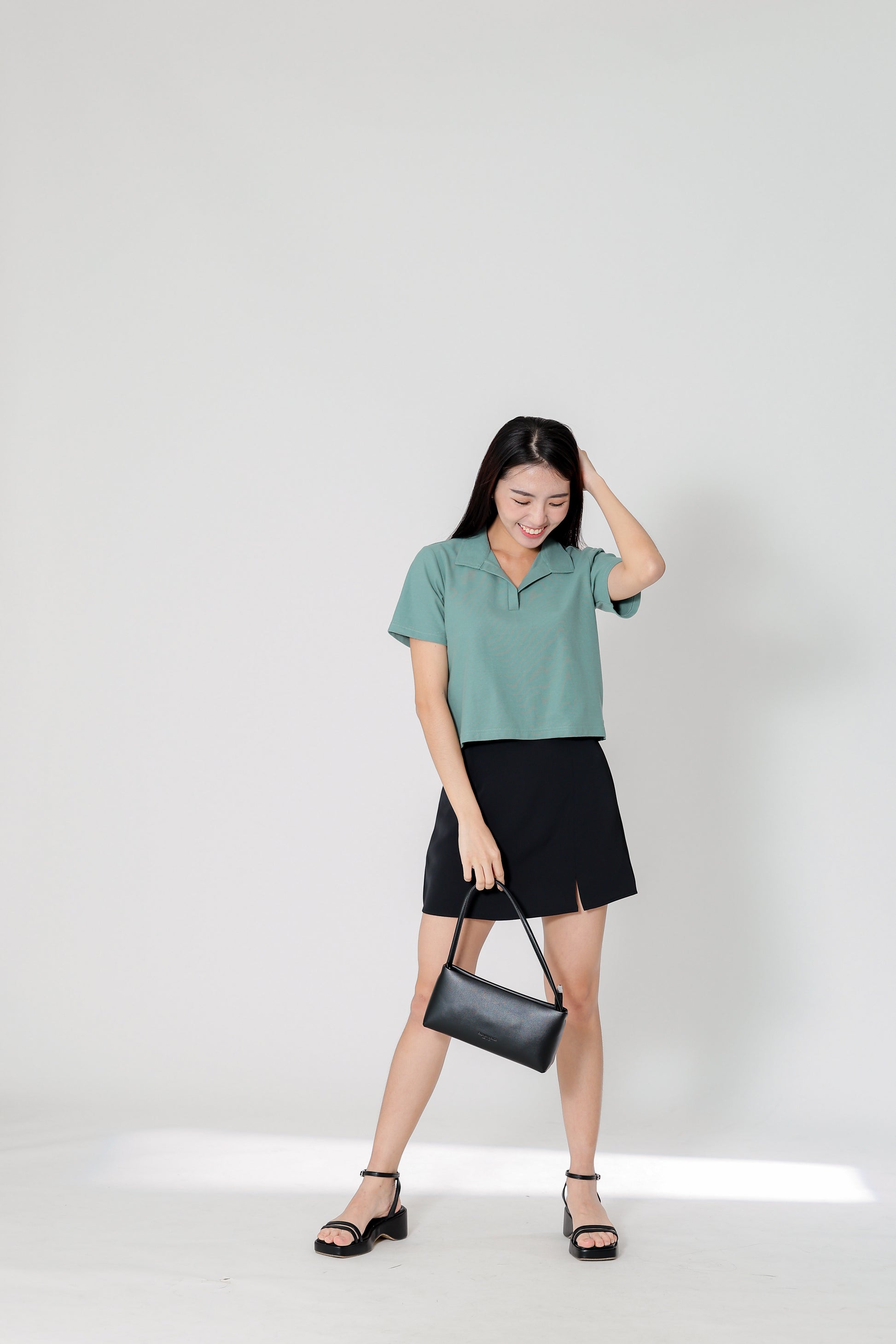 Camber Johnny Collar Polo - Mineral Green