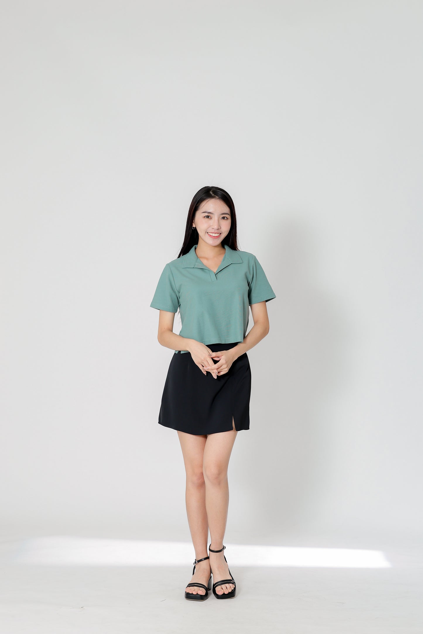 Camber Johnny Collar Polo - Mineral Green