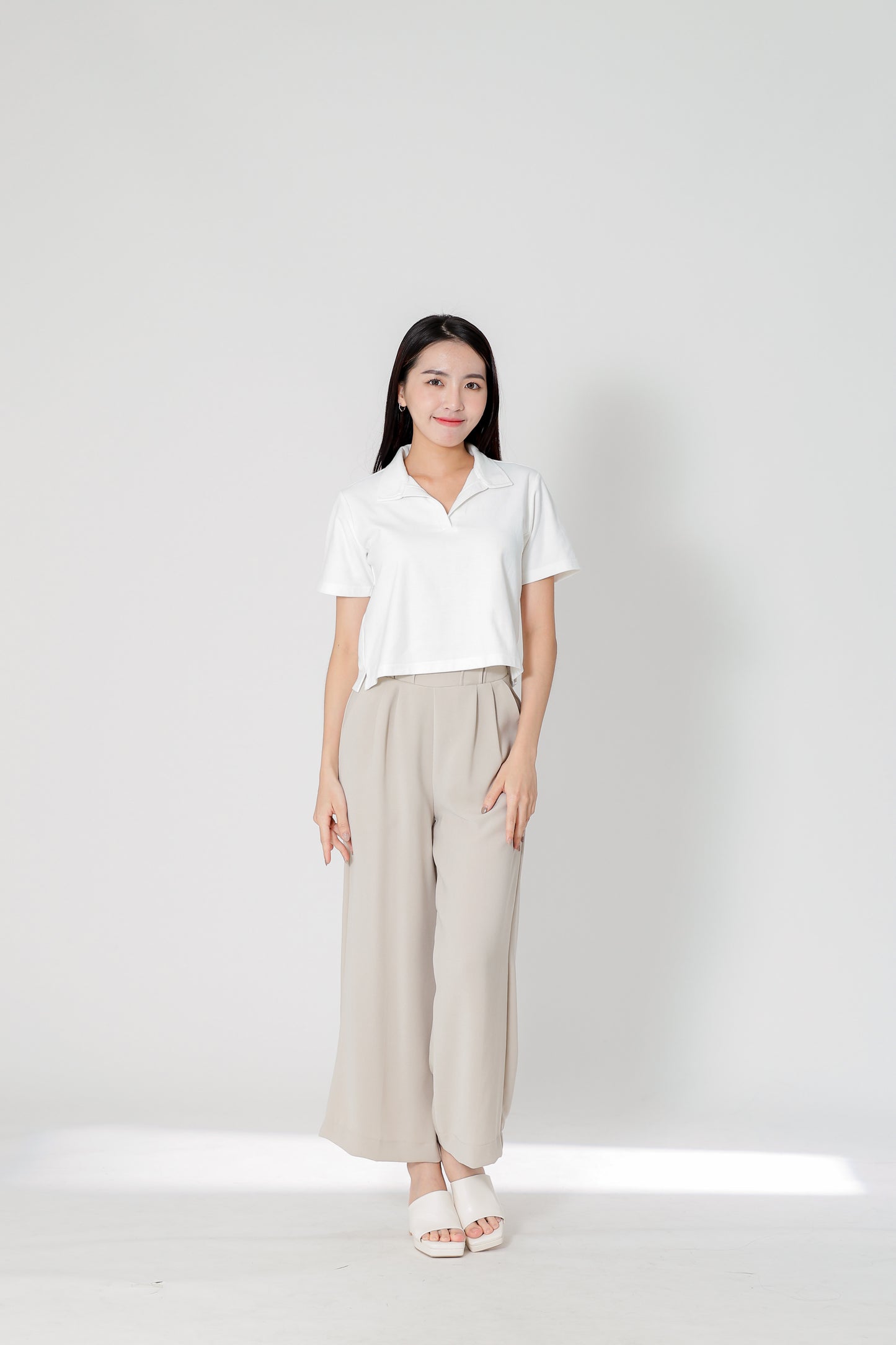 Camber Johnny Collar Polo - Ivory