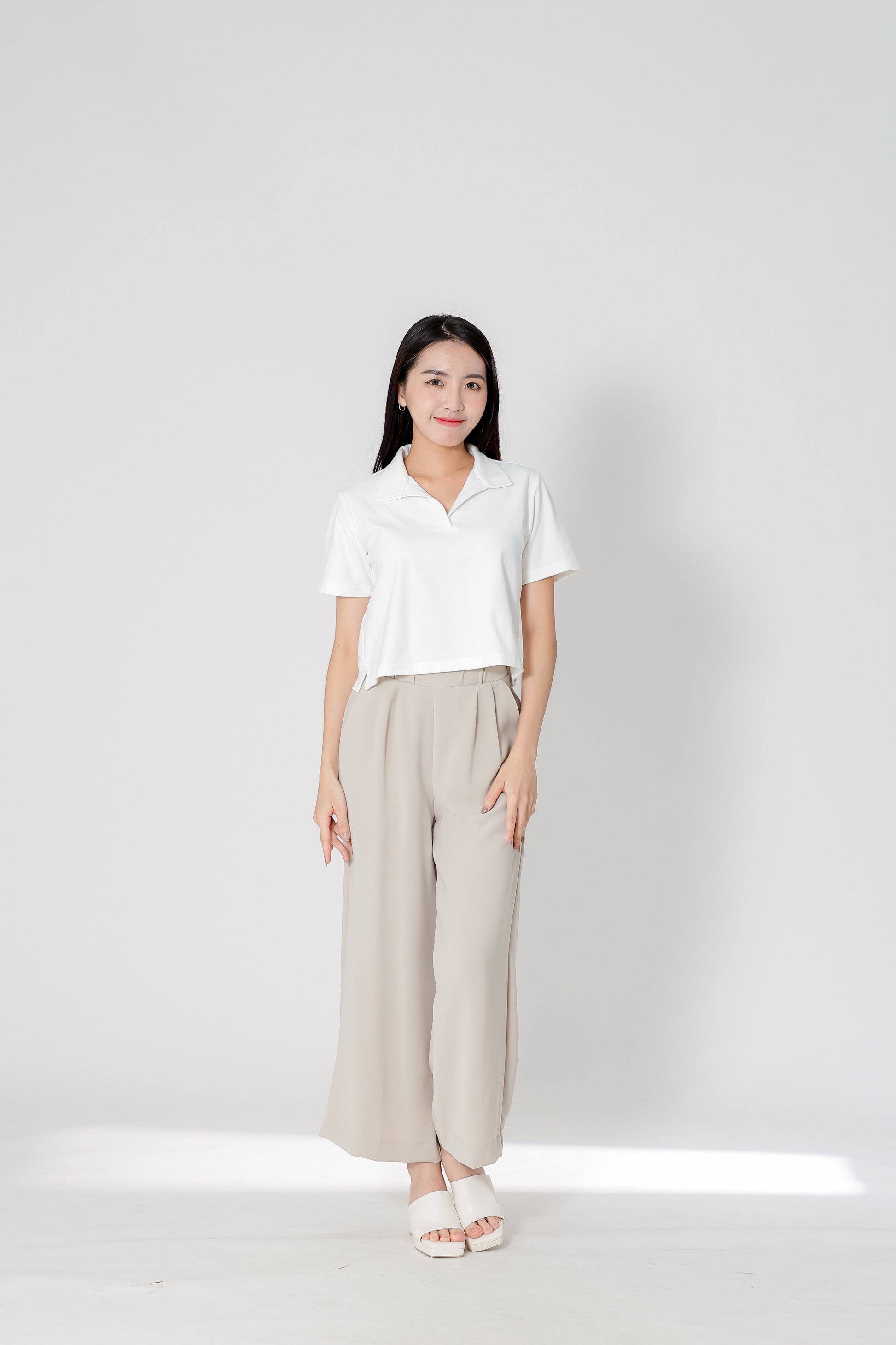 Camber Johnny Collar Polo - Ivory