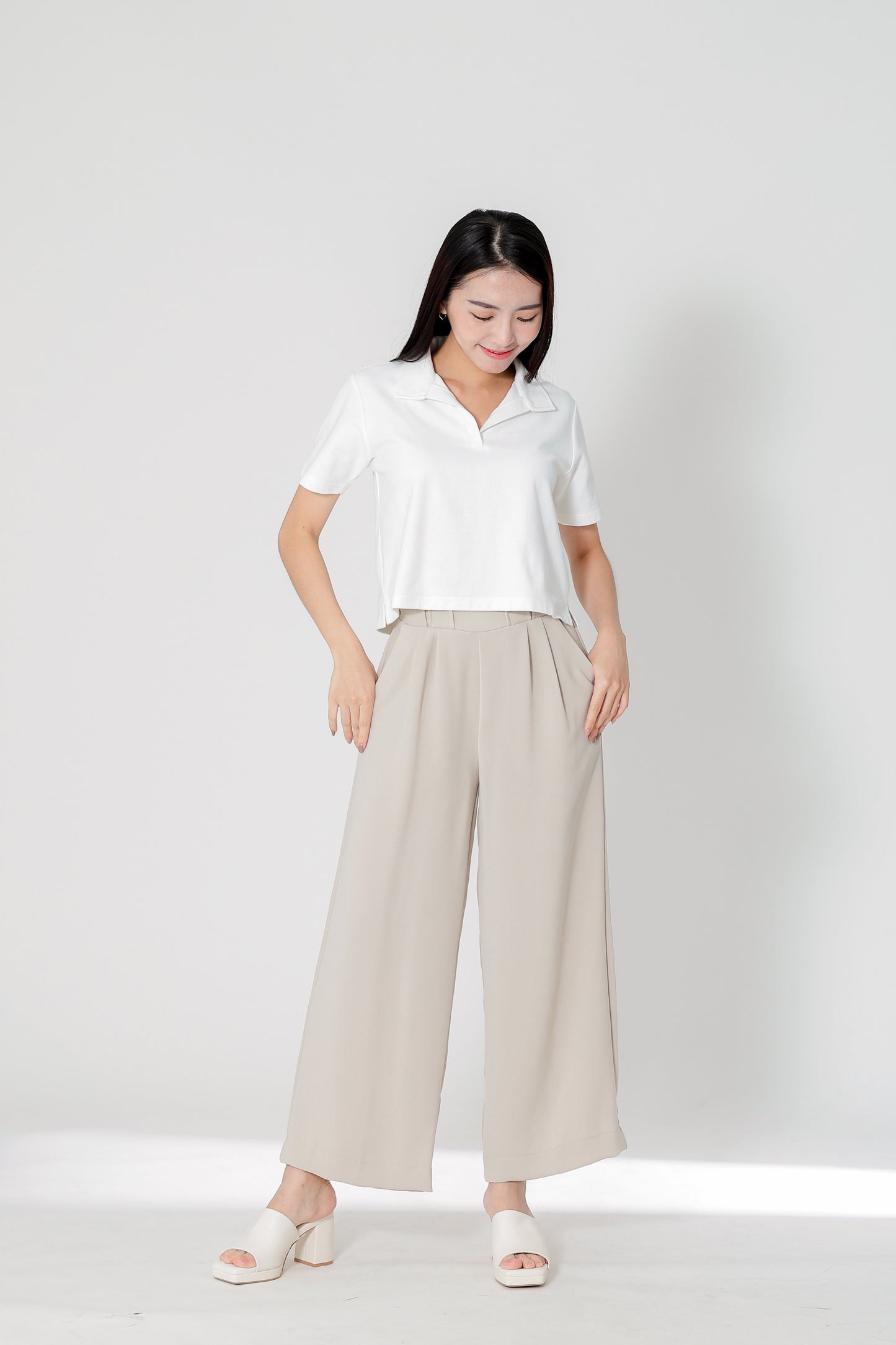 Camber Johnny Collar Polo - Ivory