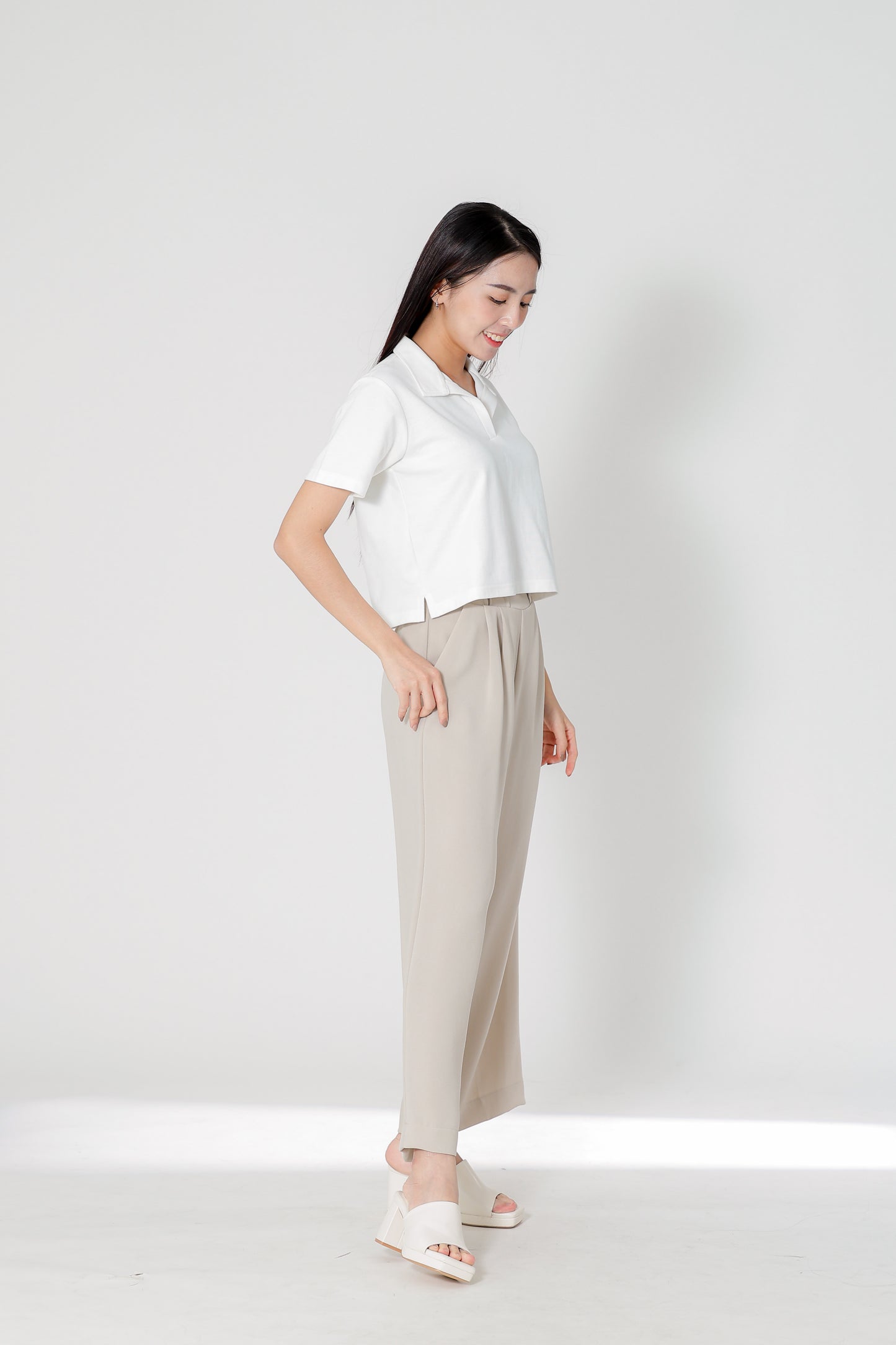 Camber Johnny Collar Polo - Ivory