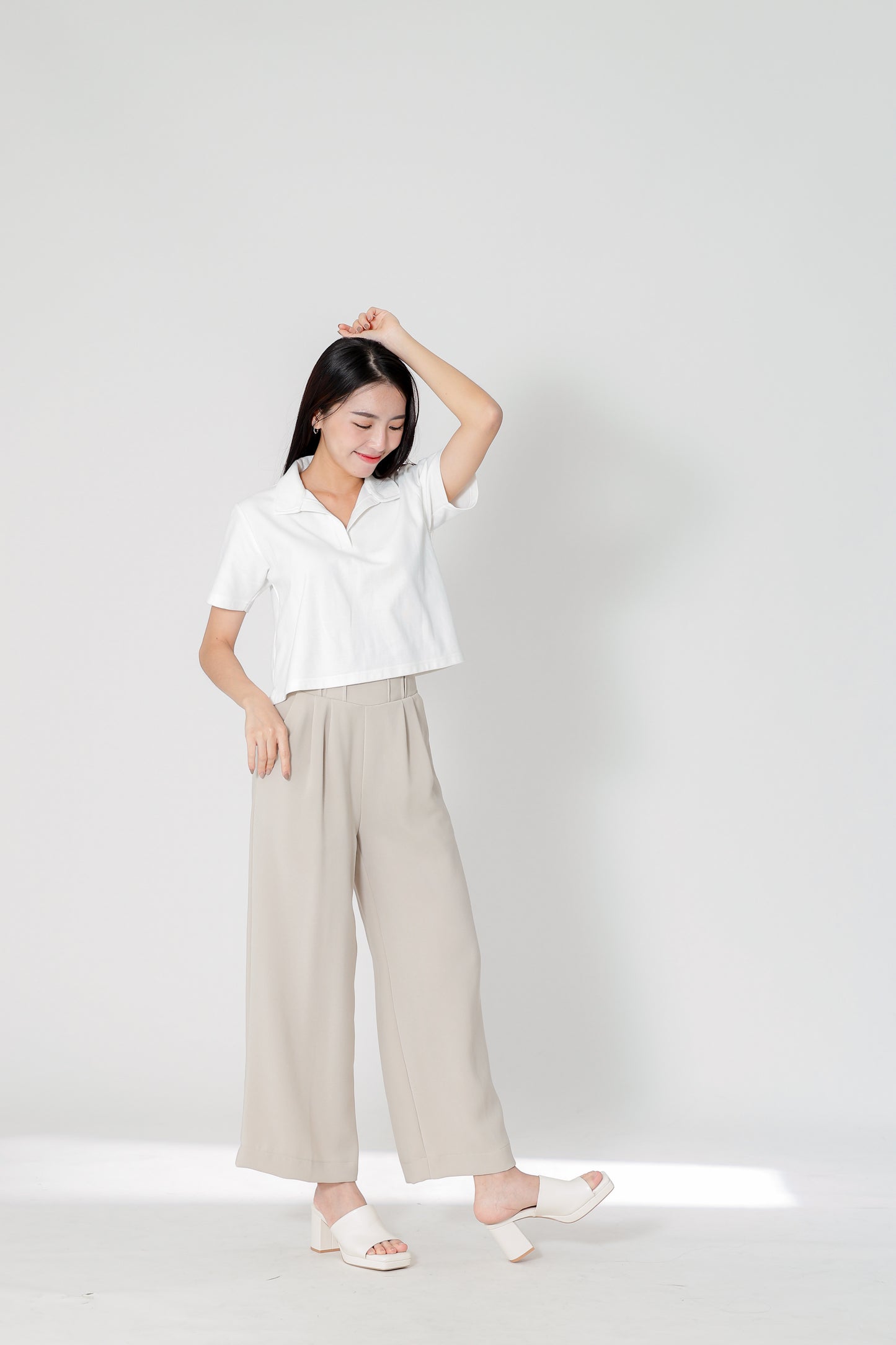 Camber Johnny Collar Polo - Ivory