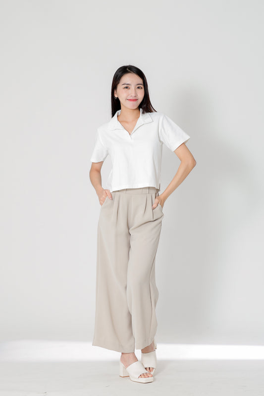 Camber Johnny Collar Polo - Ivory