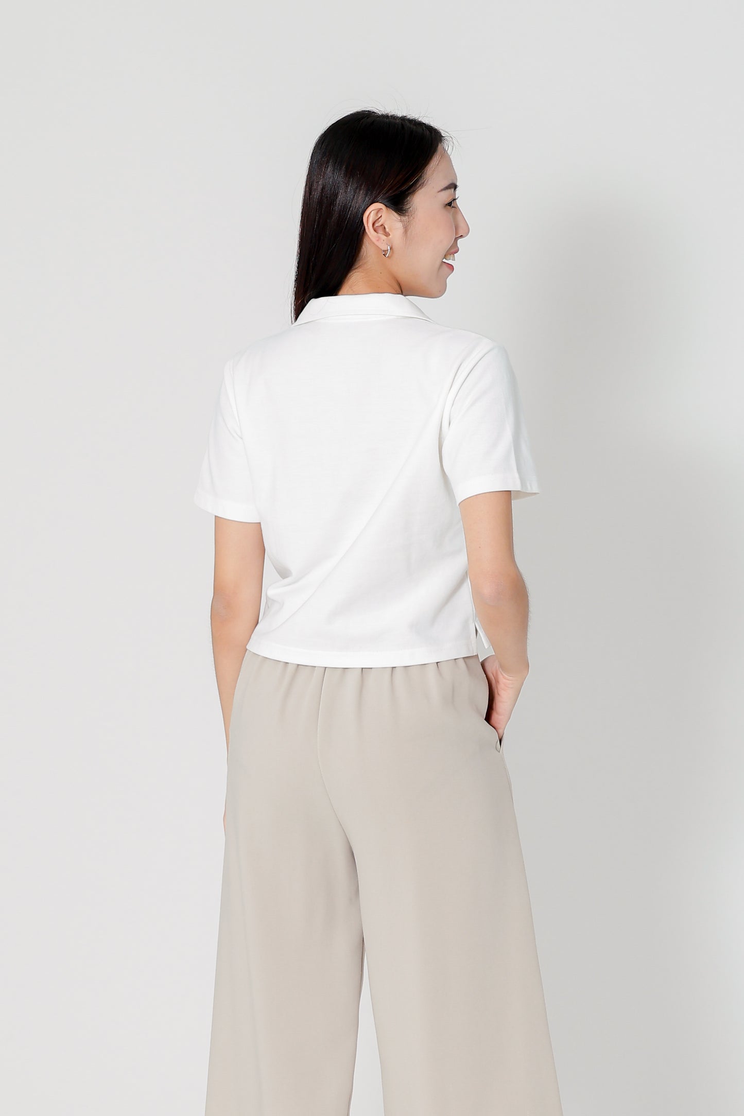 Camber Johnny Collar Polo - Ivory