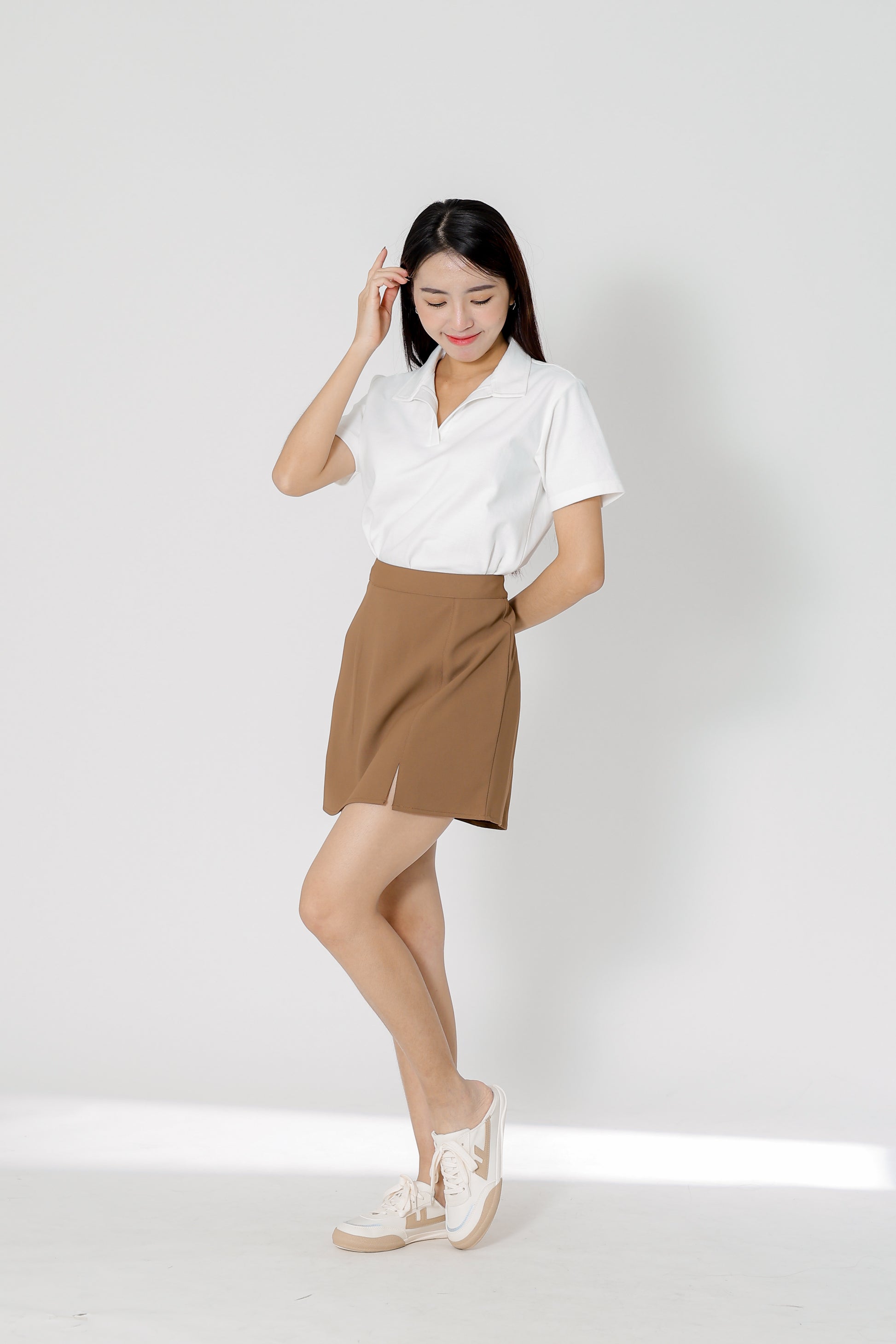 Camber Johnny Collar Polo - Ivory