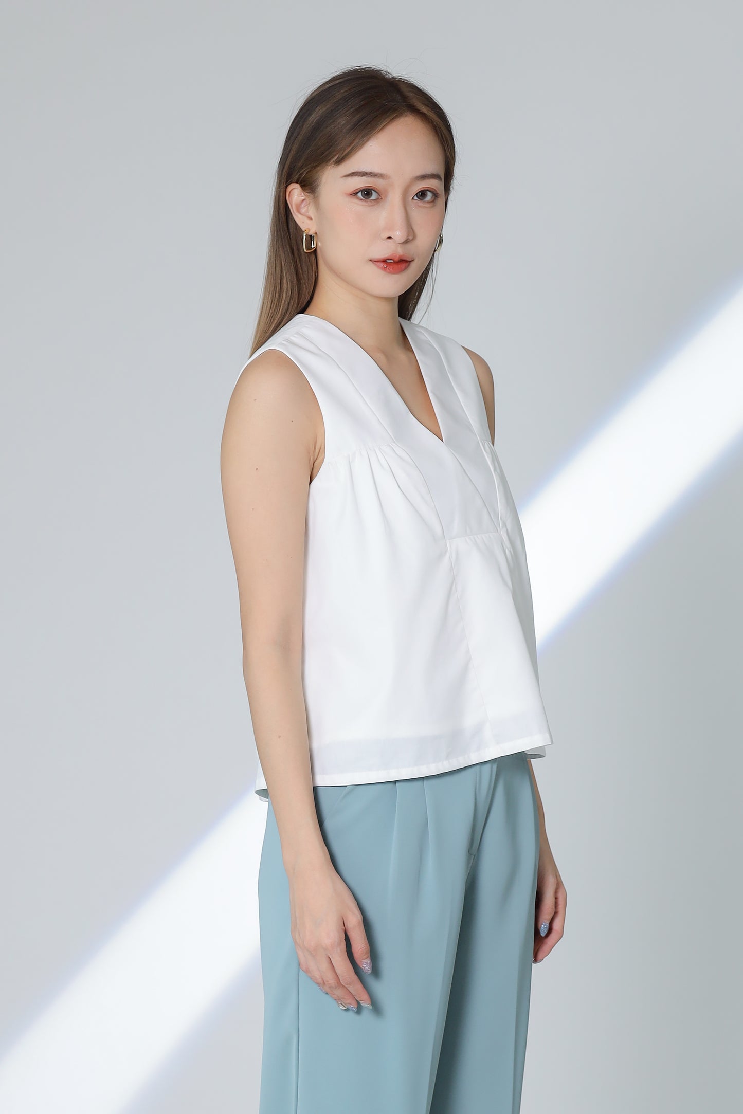 Camira Babydoll Top - Ivory
