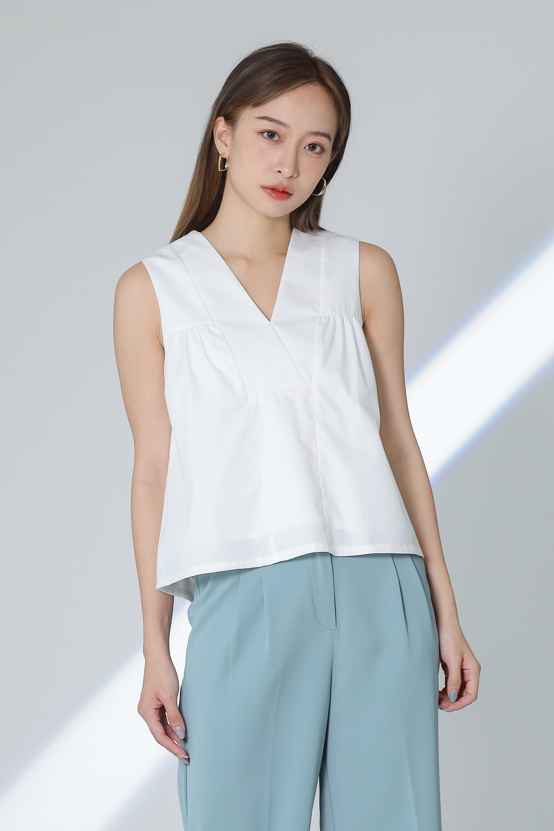 Camira Babydoll Top - Ivory