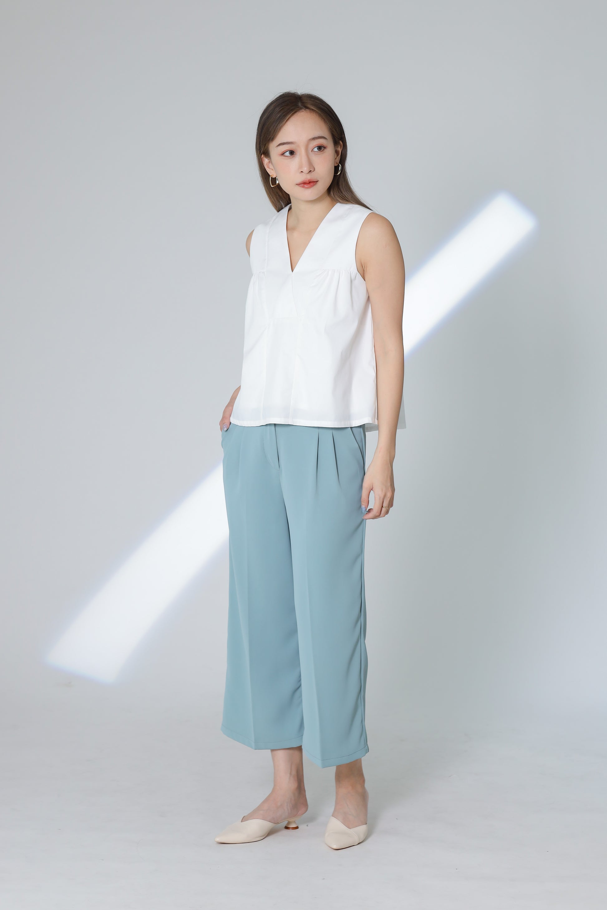 Camira Babydoll Top - Ivory