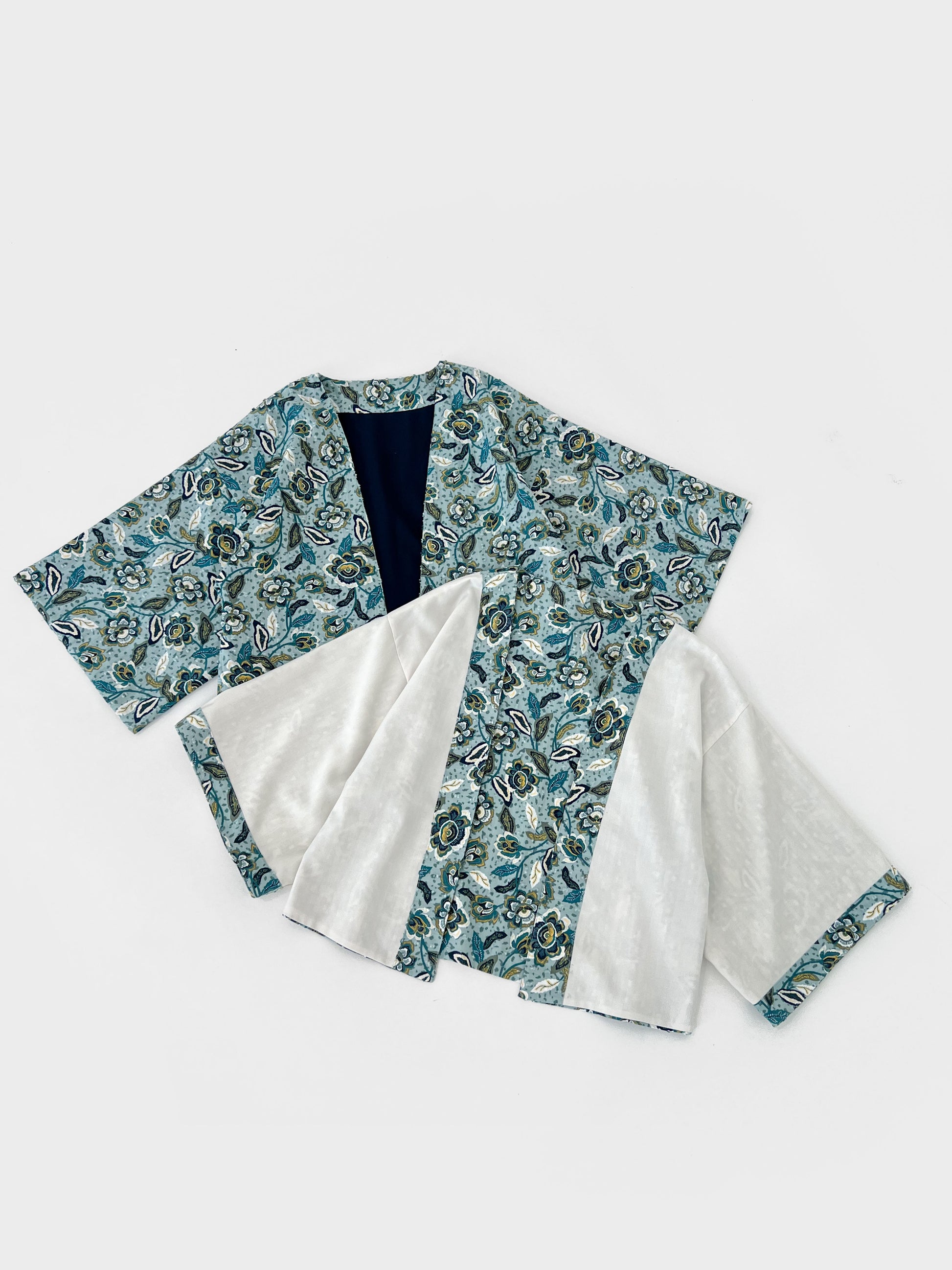 Celeste Reversible Kimono Jacket - Floral/Cream