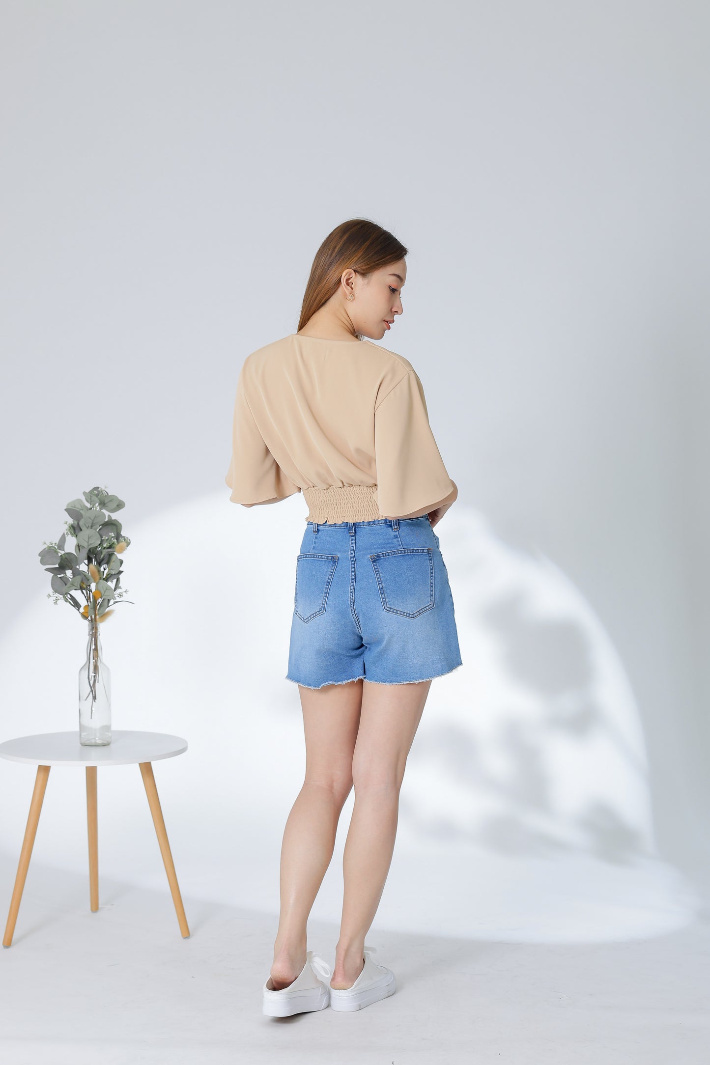 Ciara Bell Sleeve Top - Khaki