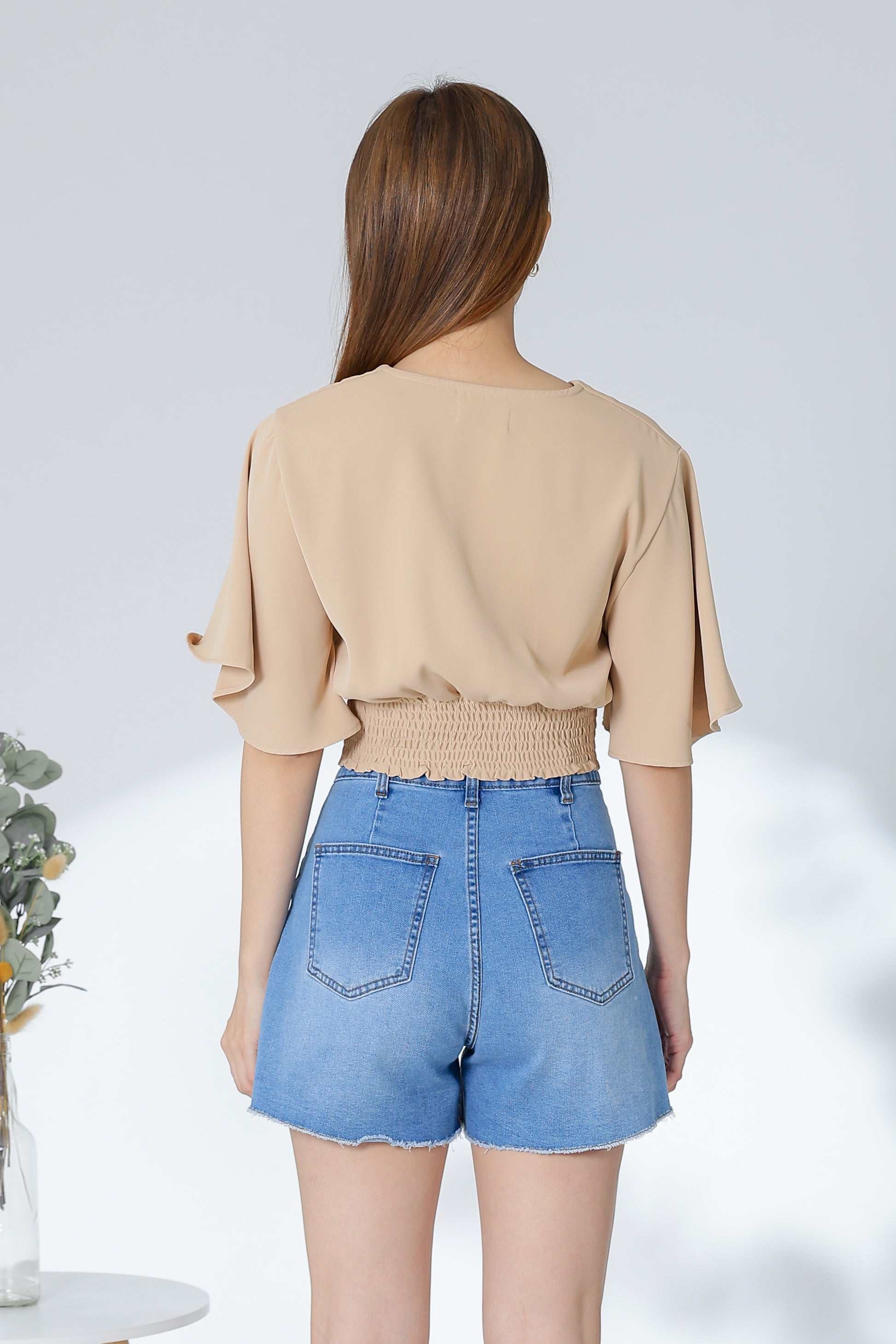 Ciara Bell Sleeve Top - Khaki