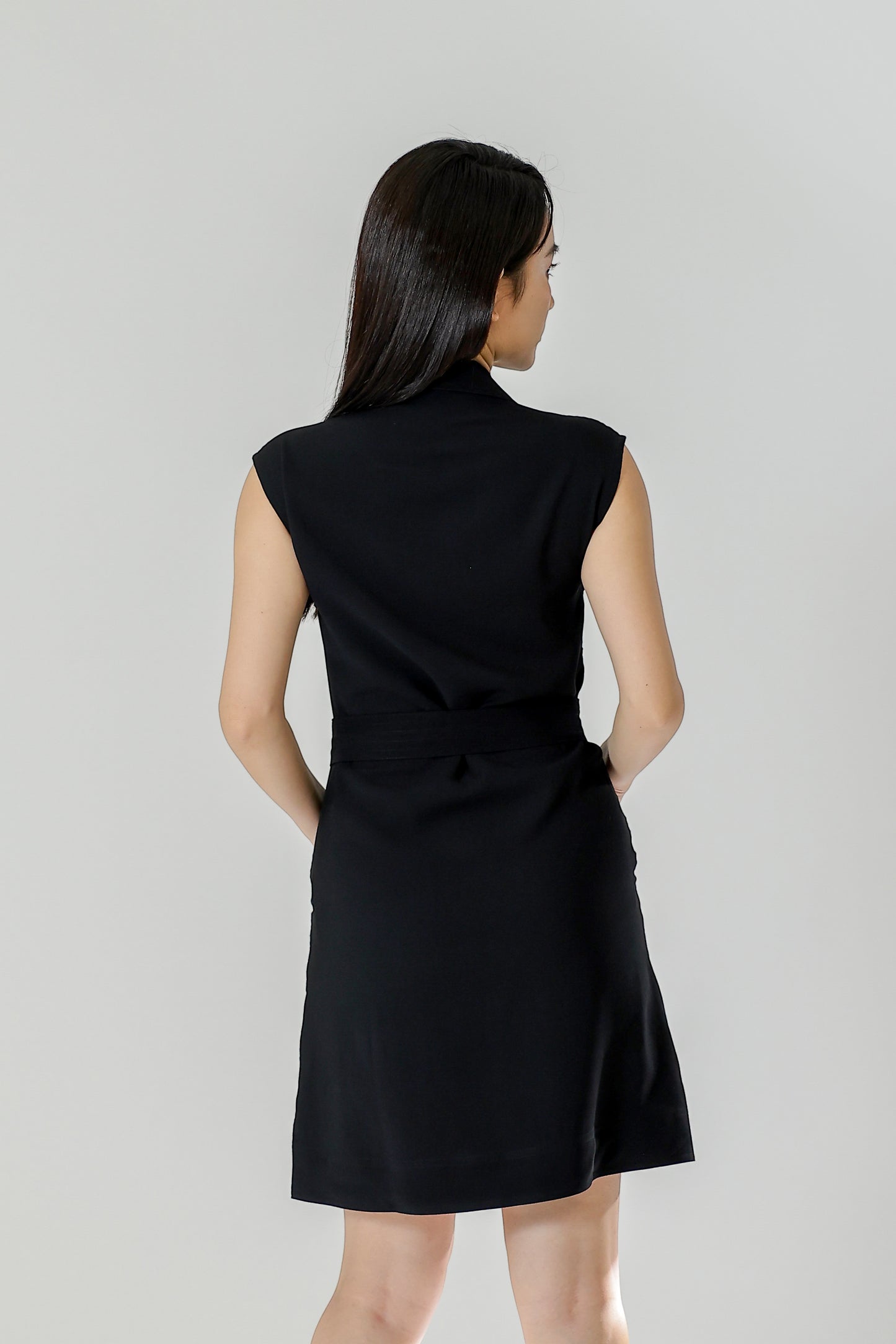 Claire Safari Shift Dress - Black