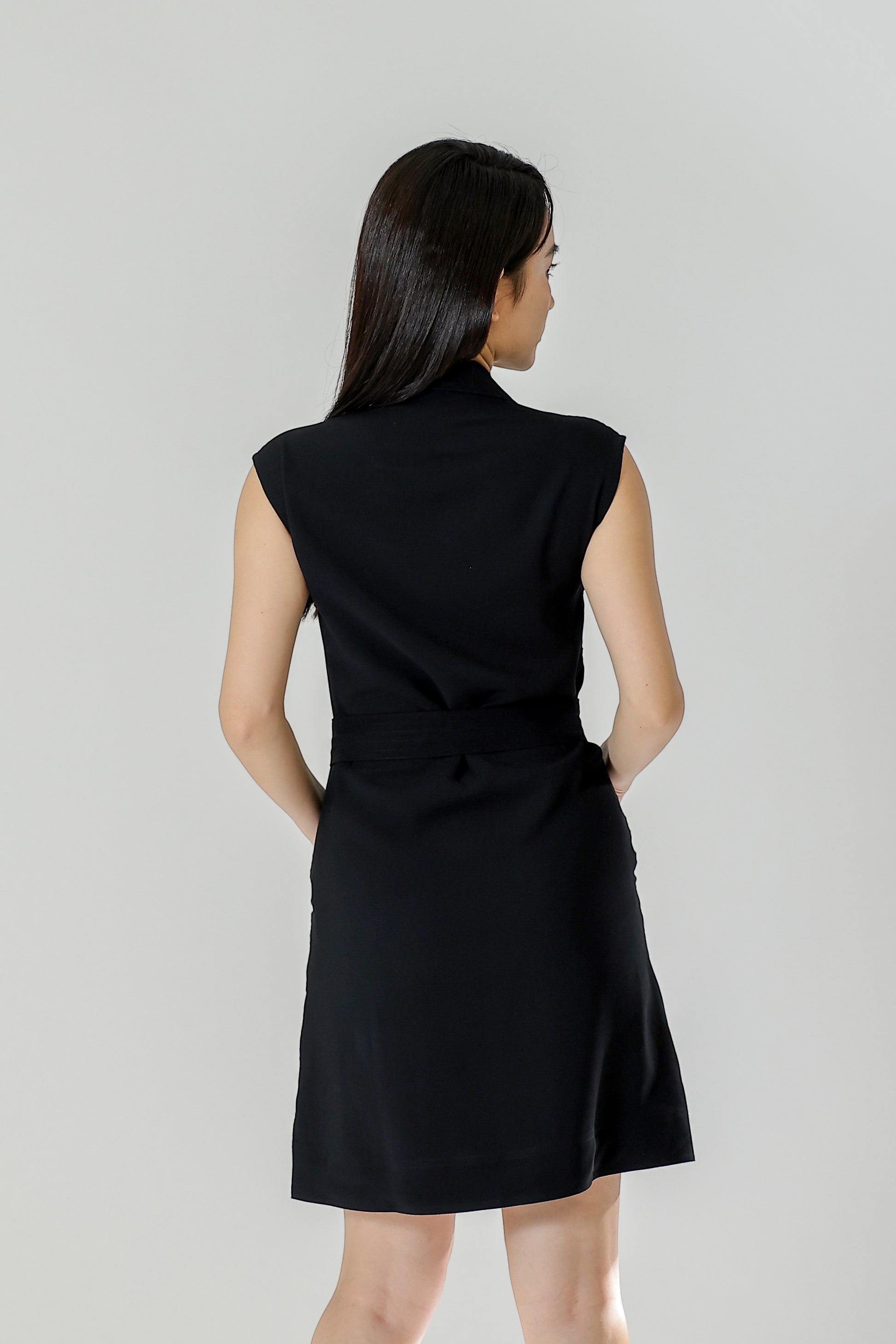 Claire Safari Shift Dress - Black