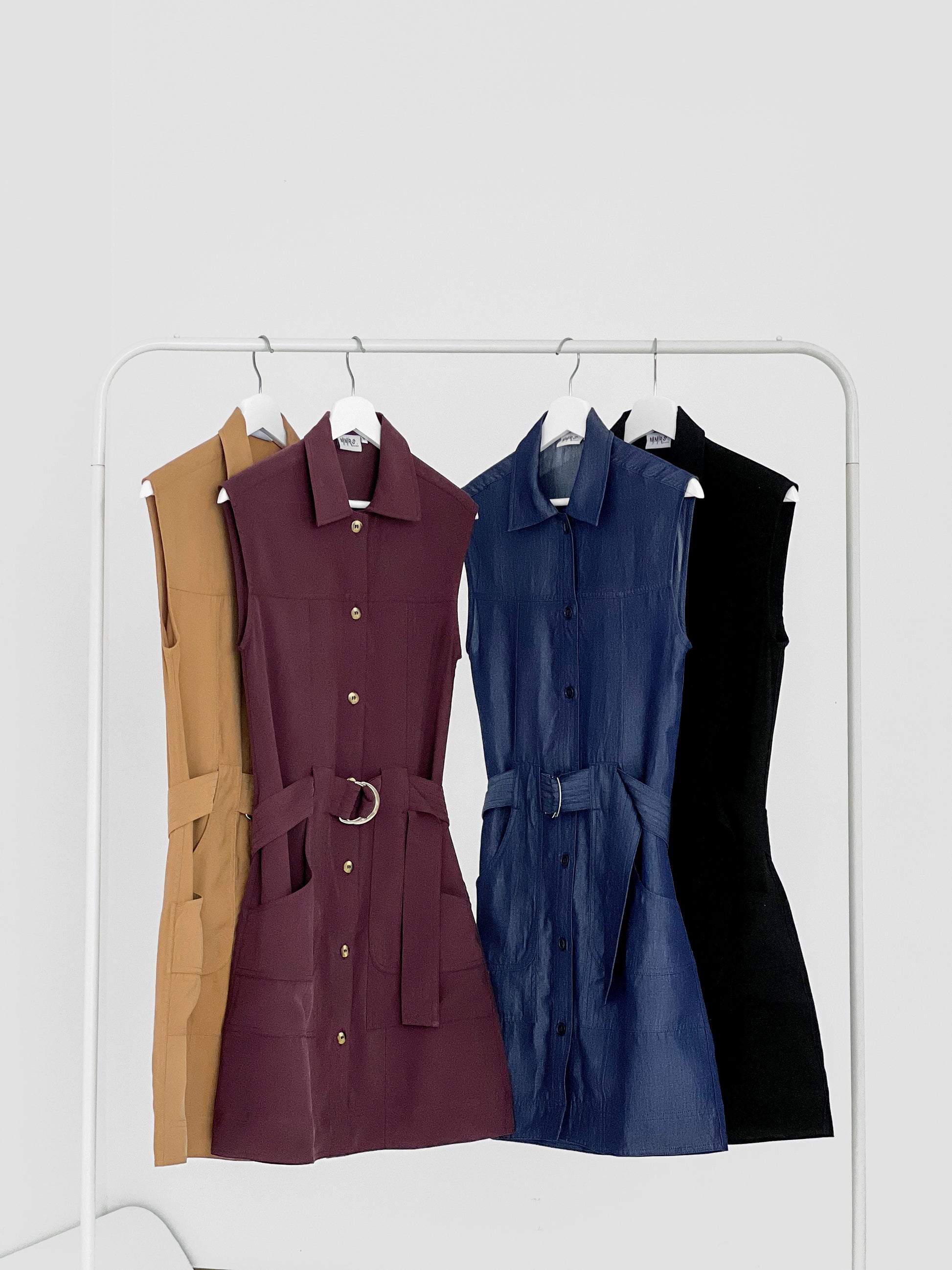 Claire Safari Shift Dress - Denim
